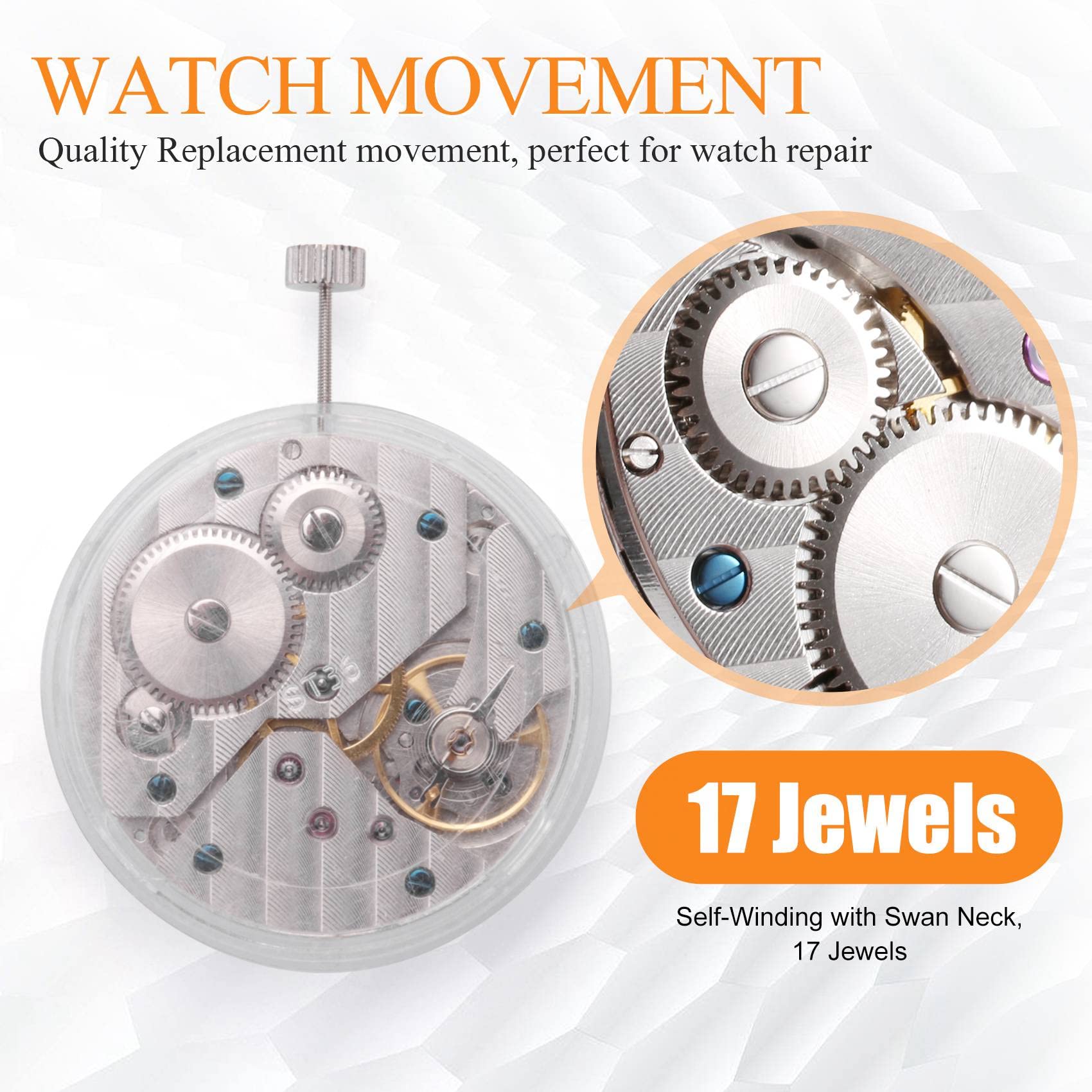 Mouvement ST3600 17 ETA 6497 Mouvement ModèLe PièCe de Montre AdaptéE pour Montre pour Mouvement MéCanique à Remontage Manuel