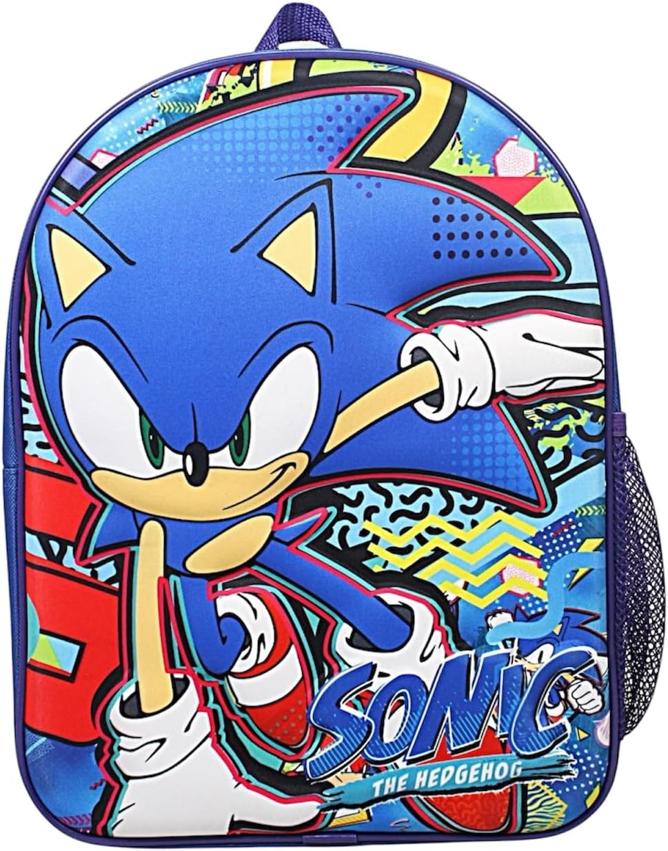 SONIC THE HEDGEHOG Kids Backpack Blue Backpack for Kids Bedroom School Travel Sports Book Sonic Gift for Boys, Blue, One Size SONIC THE HEDGEHOG Kids Backpack Blue Backpack for Kids Bedroom School Travel Sports Book Sonic Gift for Boys, Blue, One Size