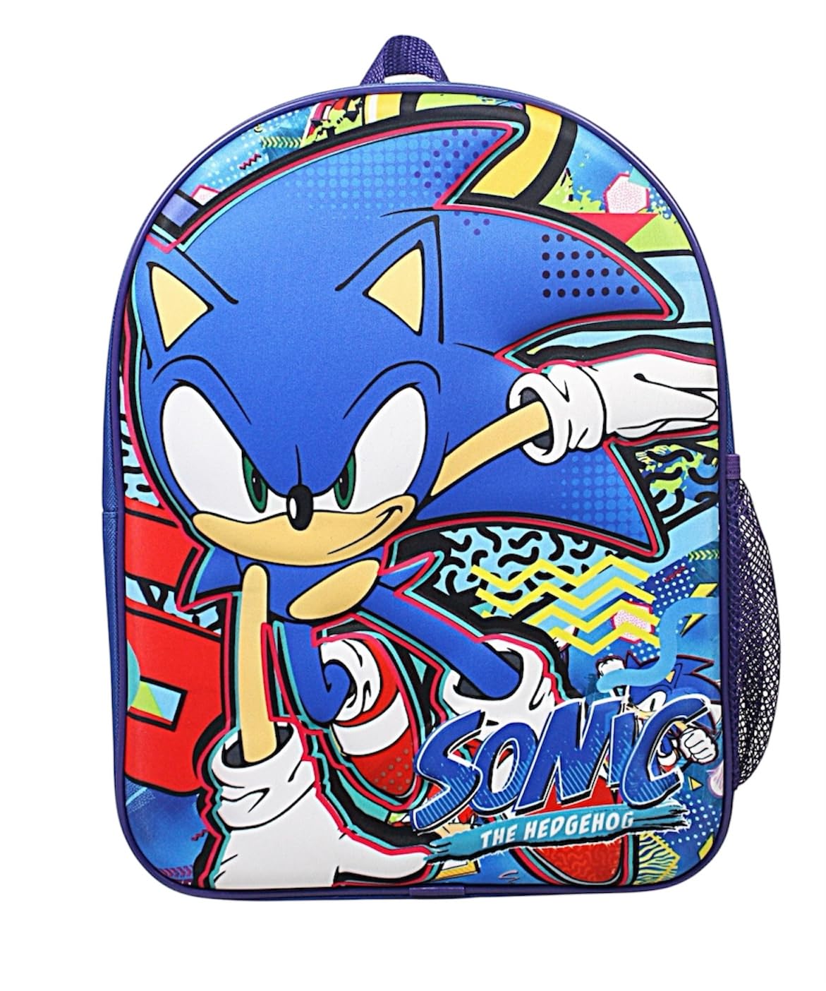 Sonic The Hedgehog Backpack Bag Kids Rucksack for Boys Blue Backpack for Nursery Or School Travel Sports Book Bag Sonic Gifts for Boys