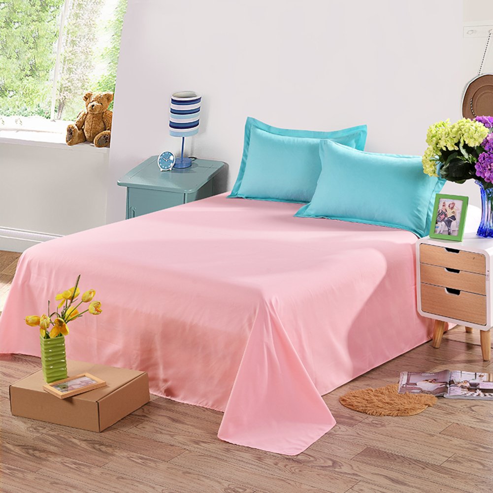 Feuilles de ponçage lit simple drap lisse 160x230cm couleur unie