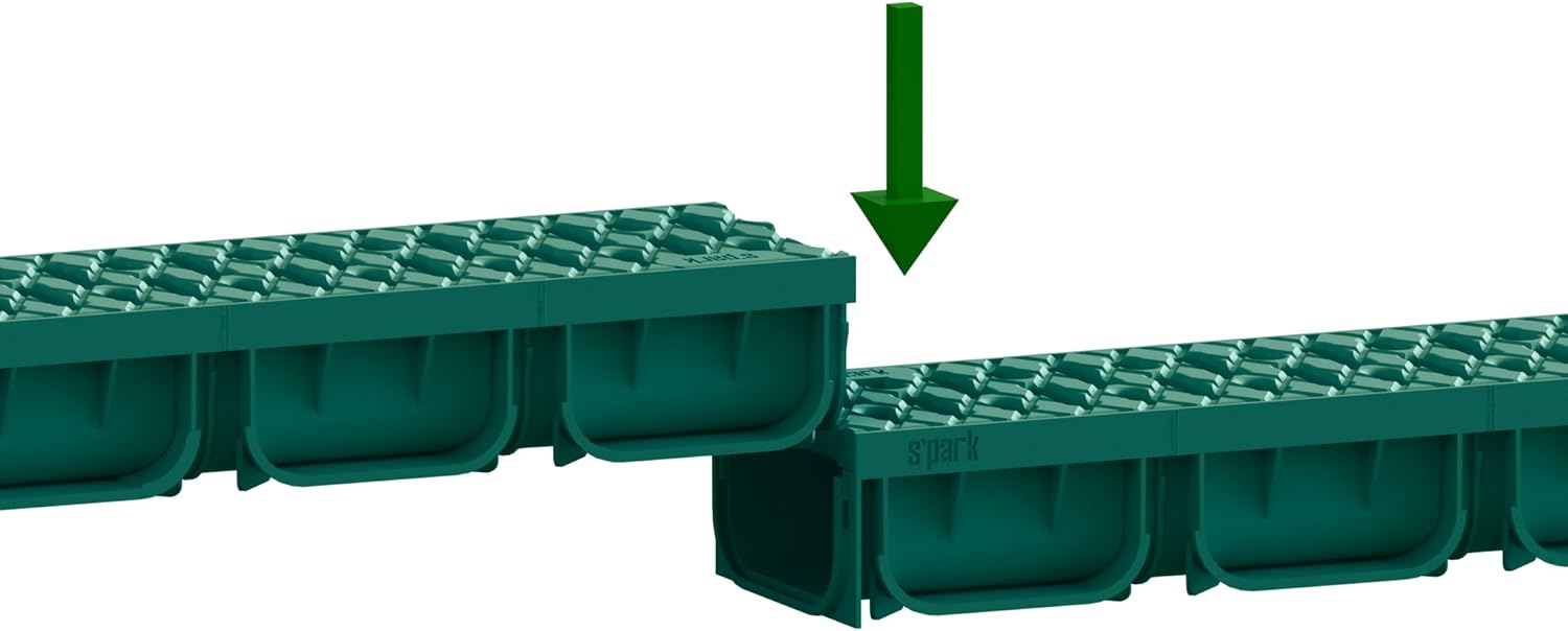 Flаѕh Dеаlѕ - 60% оƒƒ Standartpark - 4 Inch Trench Drain System With Grate - GREEN - Spark 2 (4) Frее Shірріng Ovеr $50 Standartpark - 4 Inch Trench Drain System With Grate - GREEN - Spark 2 (4)