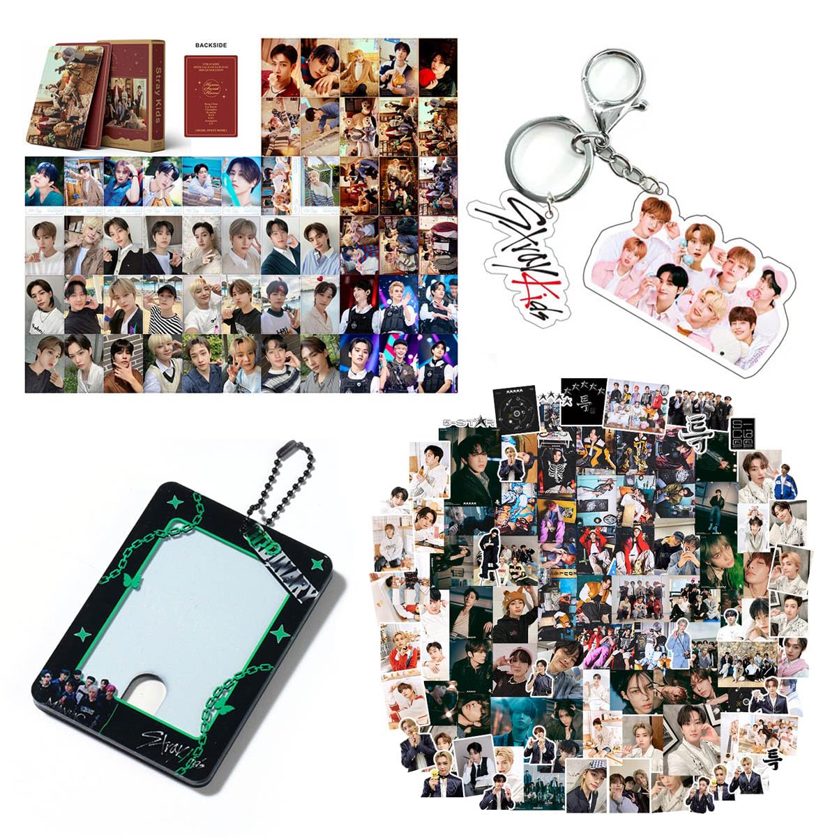 straykids トレカ福袋(的な！) Amazon.co.jp: Stray Kids 福袋 4点セット 98枚 漫画ステッカー