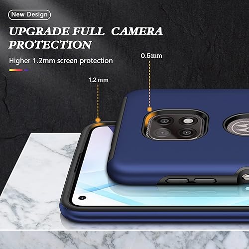 Miniatura 6 de Asuwish Funda compatible con Moto G Power 2021 y protector de pantalla de vidrio templado, soporte magnético delgado, accesorios para celulares,
