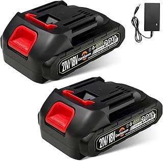 2 pcs Batteries Replacement for Makita, 2.0Ah 2000mAh battery for 18V 20V 21V power tools with a Battery Charger, Battery Compatible with Makita 18V tools,Leaf Blower,weed wacker,Chainsaw,Power washer