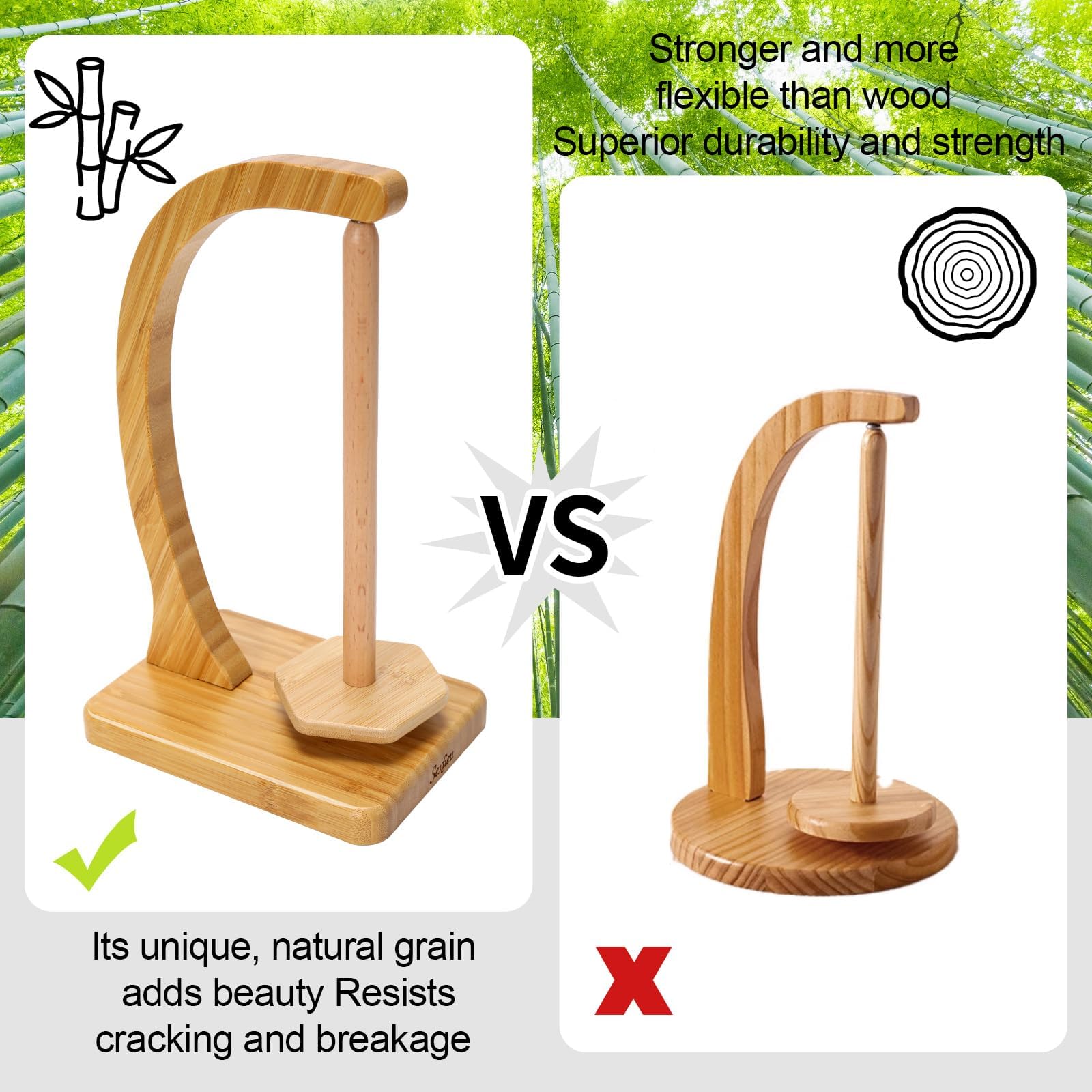 Soporte de hilo para ganchillo y tejer, soporte magnético de madera, ideal para accesorios de ganchillo, accesorios de tejer, regalos geniales para ganchillo y amantes del tejido (natural)