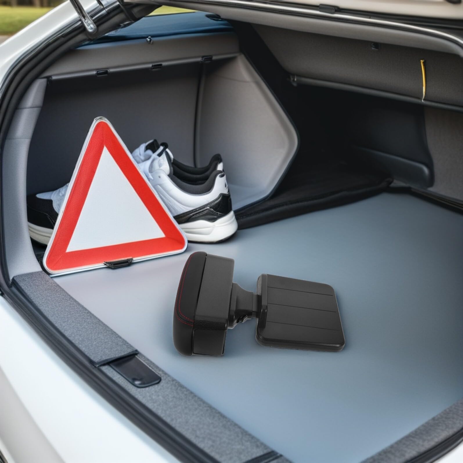 Car Armrest Storage Box in PU e Organizer Consolle Centrale con Poggiabraccio Comfort per Auto Scatola Portaoggetti Compatta per Viaggi e Uso Quotidiano