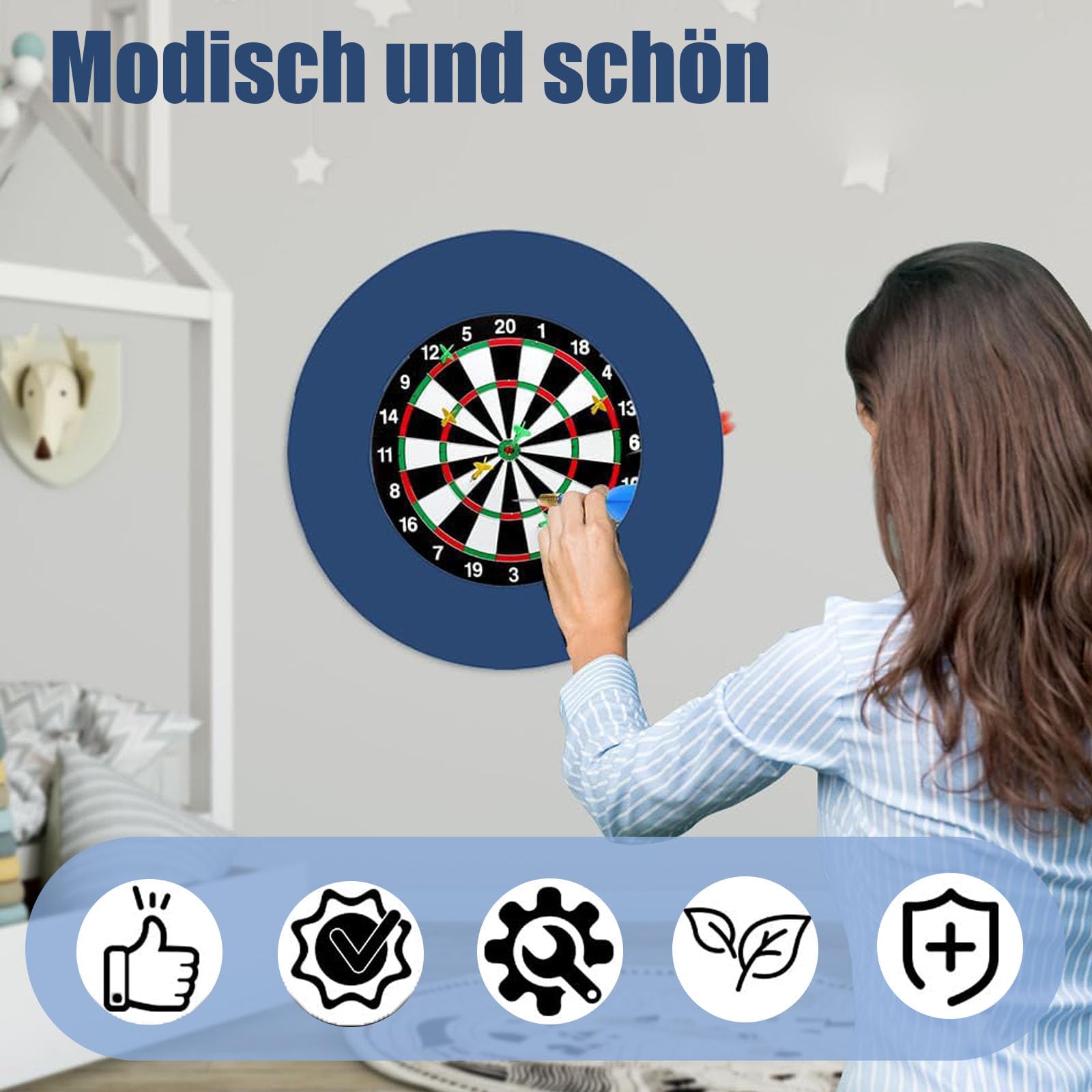 Dart Catchring Surround, anello di raccolta surround per la protezione della parete backboard e facile da trasportare