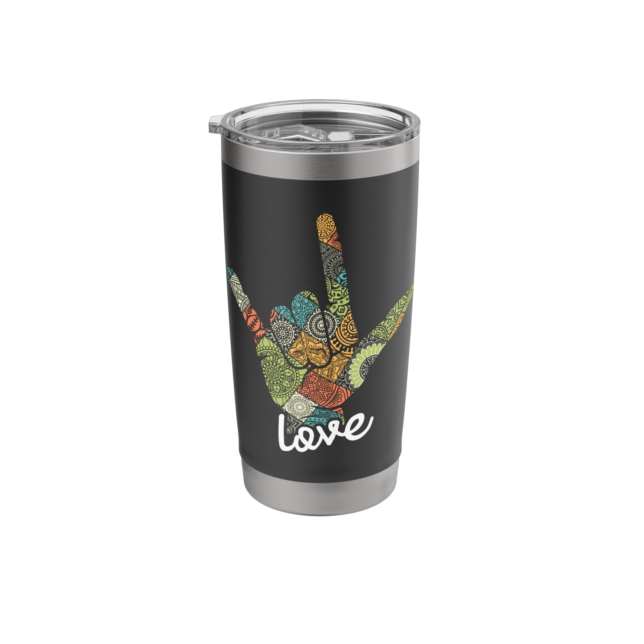 Love - ASL Interpreter Hand Sign Language Translator Stainless Steel Insulated Tumbler