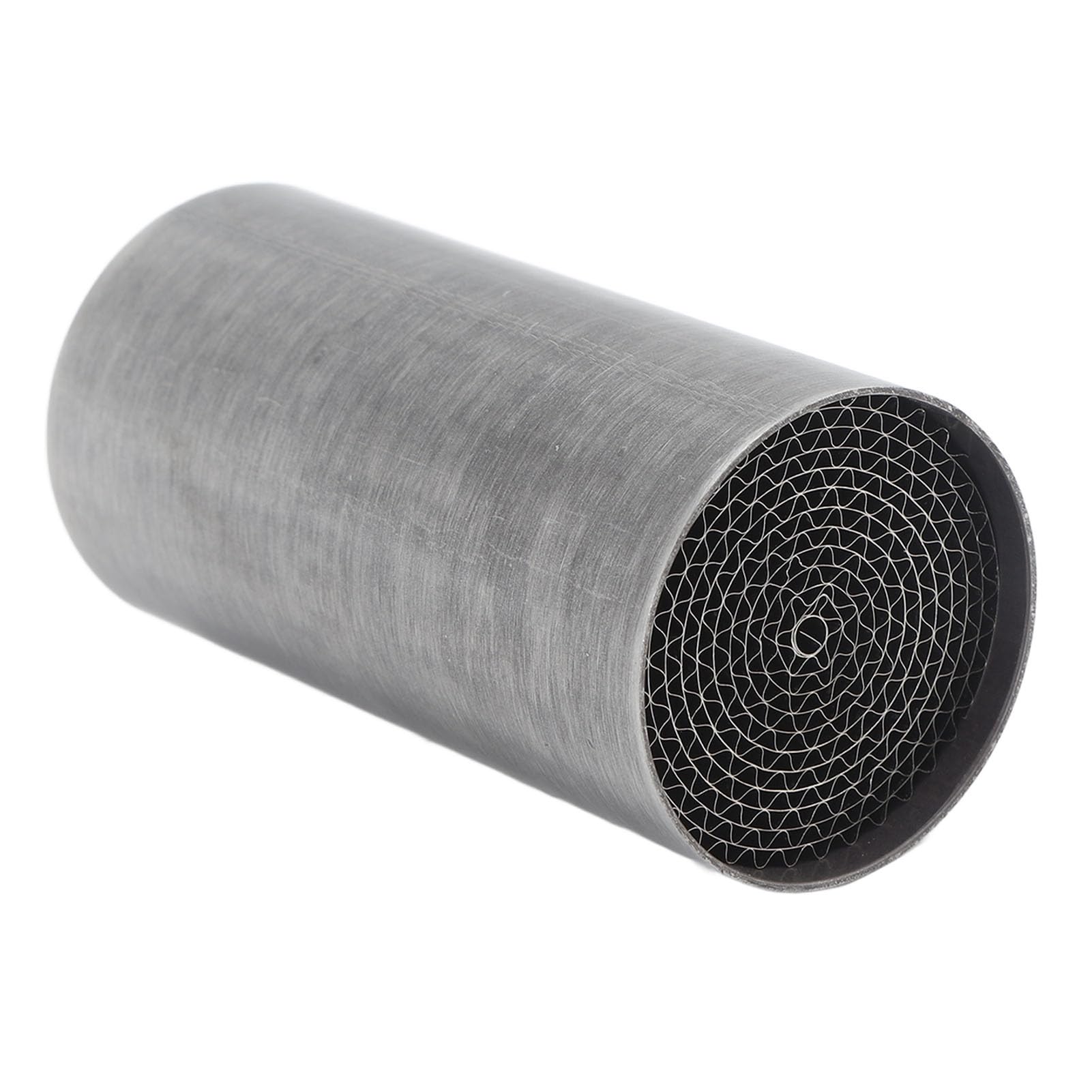 Échappement de Moto Catalyseur de Tuyaux Mid Typel Minongeur Fon Échappement Moyen Avant avec Réduction du Bruit Améliorée pour le Remplacement Générique de la Moto (48 * 100 mm)