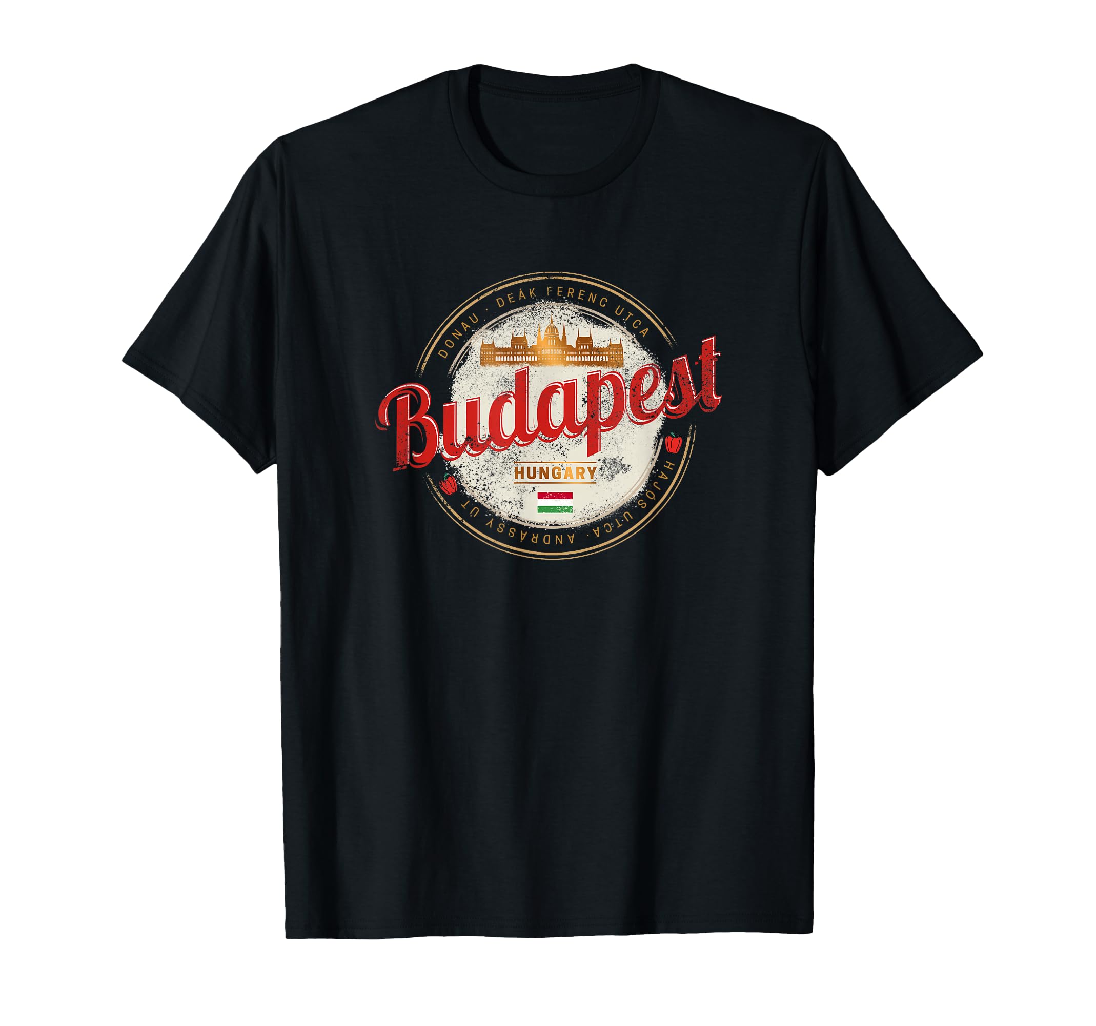 Budapest Design Hungary Vintage Parliament Souvenir T-Shirt
