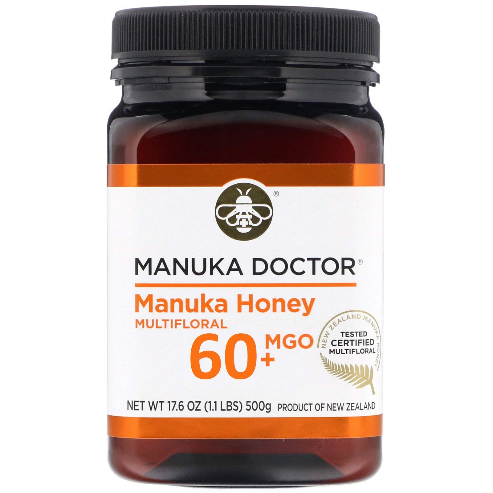 Manuka Doctor Honey Multifloral (MGO 60+, 500 g / 1.1 lbs)