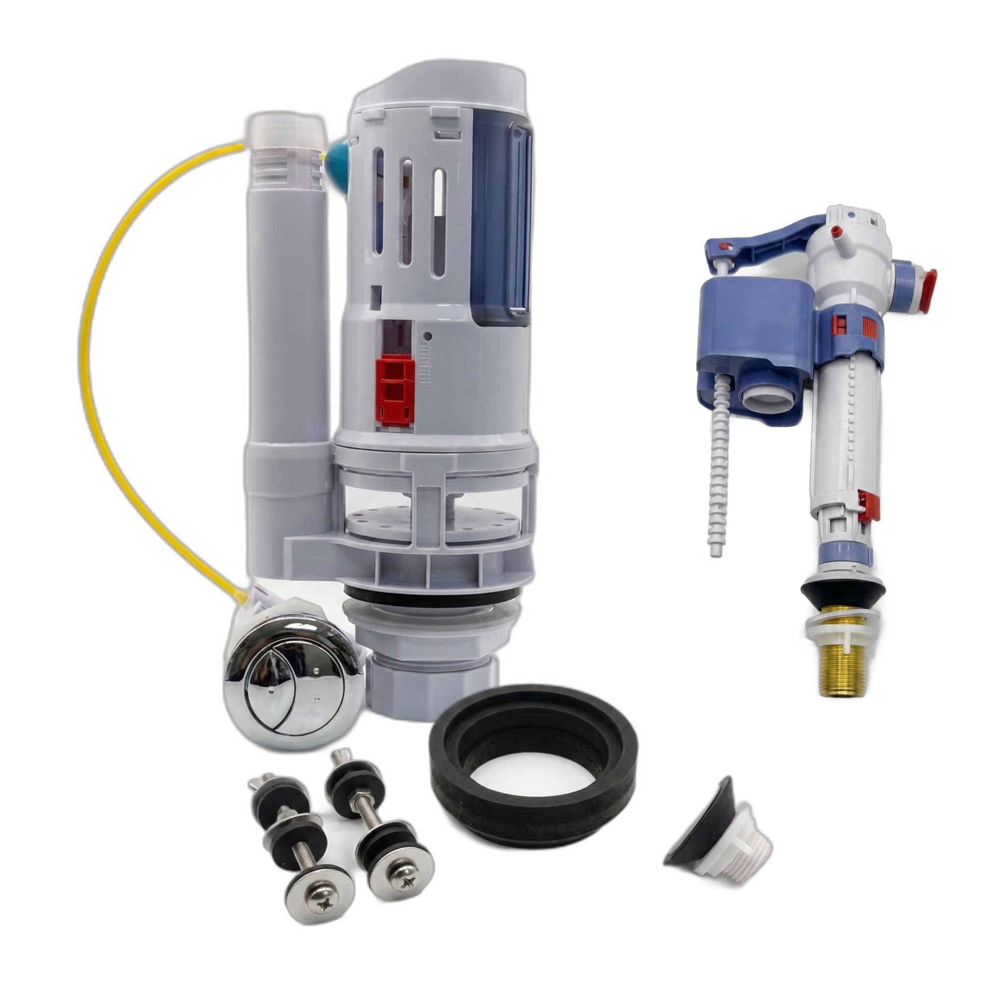 Toilet Flush System Replacement Kit, Toilet Fill Valve, 1.5"/2" - Hulthor