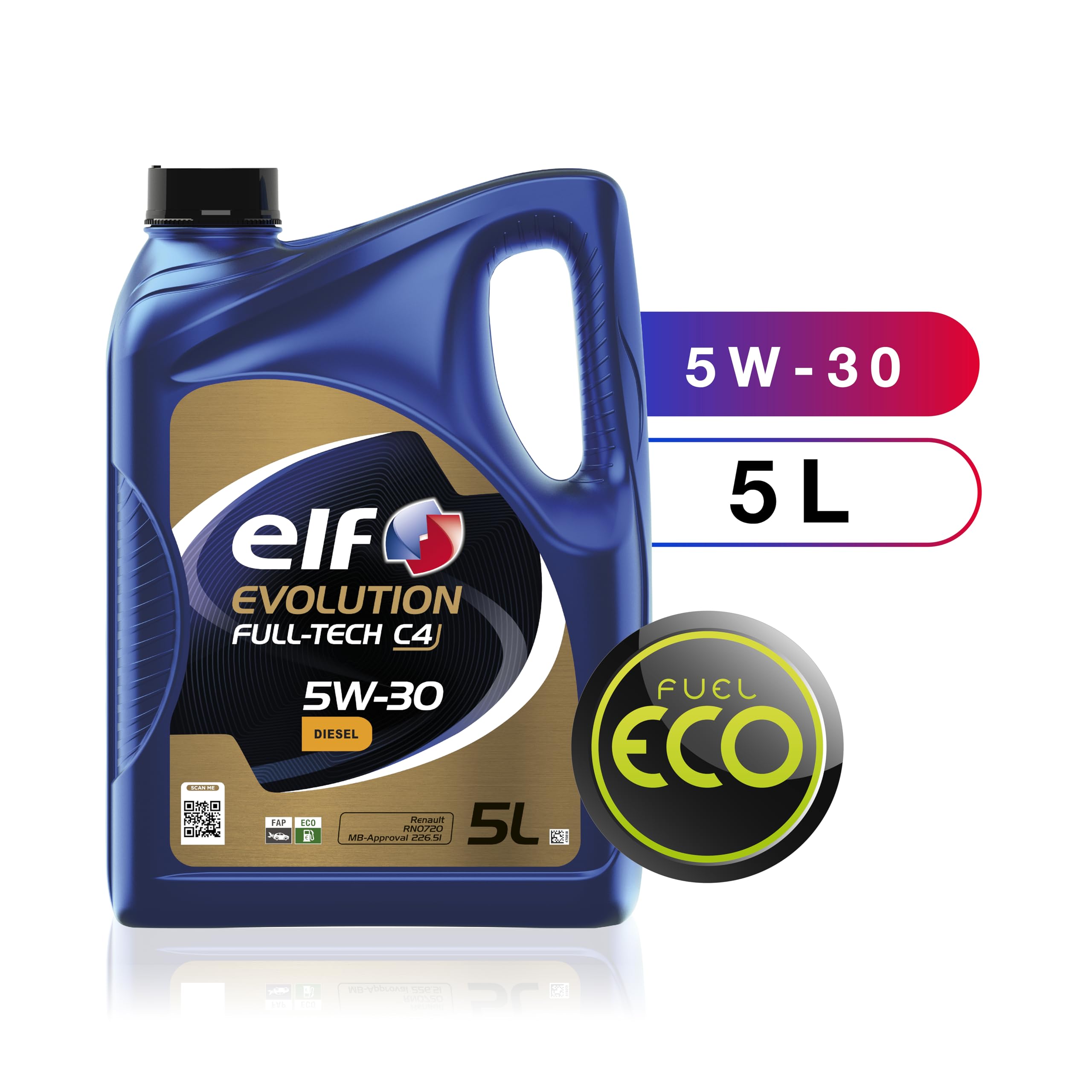 Olio motore Elf - Total 5W30 FT LT. 5