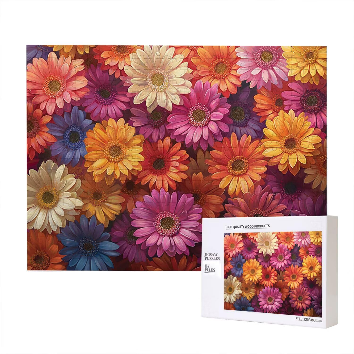 Jigsaw Puzzle, 6000 Pezzi Puzzle Classici, Chrysanthemum Puzzle Rilassamento Intelligence, Mpossibile Difficile Puzzle Impegnativo per Adulti Puzzle Gioco Familiare, Regalo per Amore Amico fr0-938