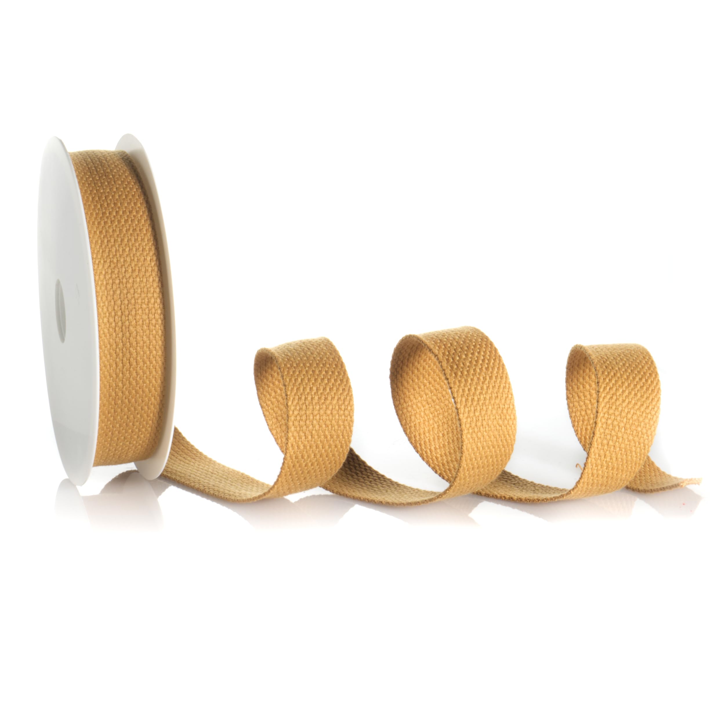 Trimz Cotton Webbing – Mustard – 25mm x 10m