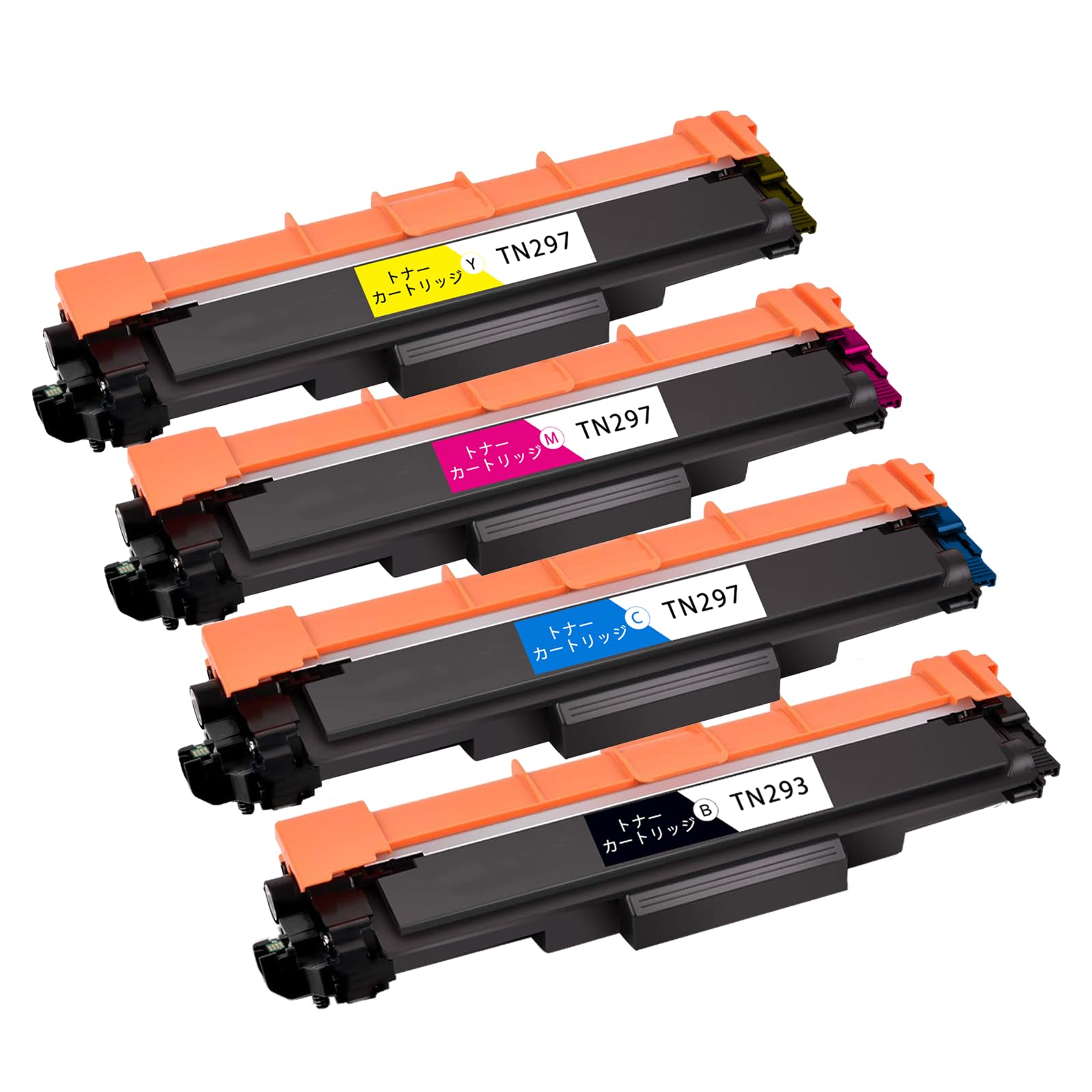 Amazon.co.jp: TN-293BK+TN-297C+M+Y 各1本 横トナ 互換トナー 