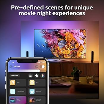 Philips Hue Play Light Bar Smart Light White & Color Ambiance, 2