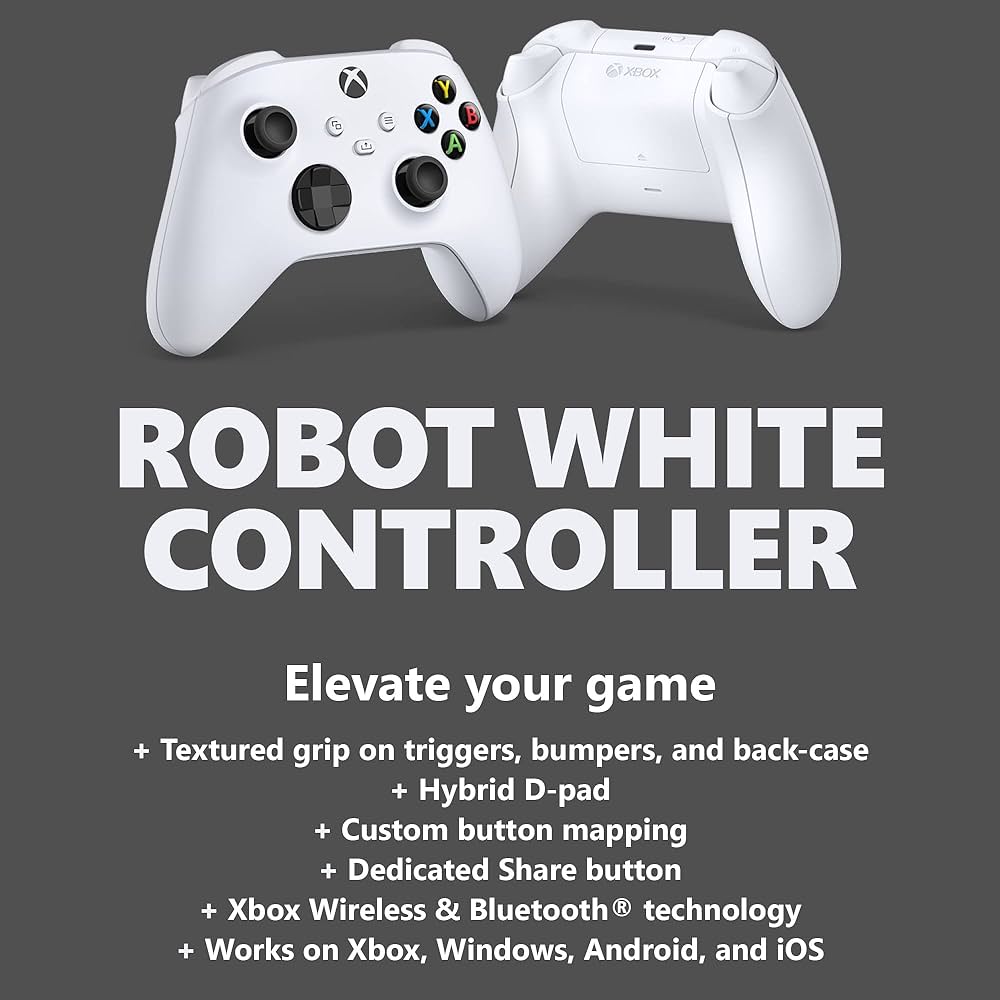 Xbox ROBOT WHITE ワイヤレスコントローラー Amazon.com: Microsoft Xbox Series S or X Wireless Controller