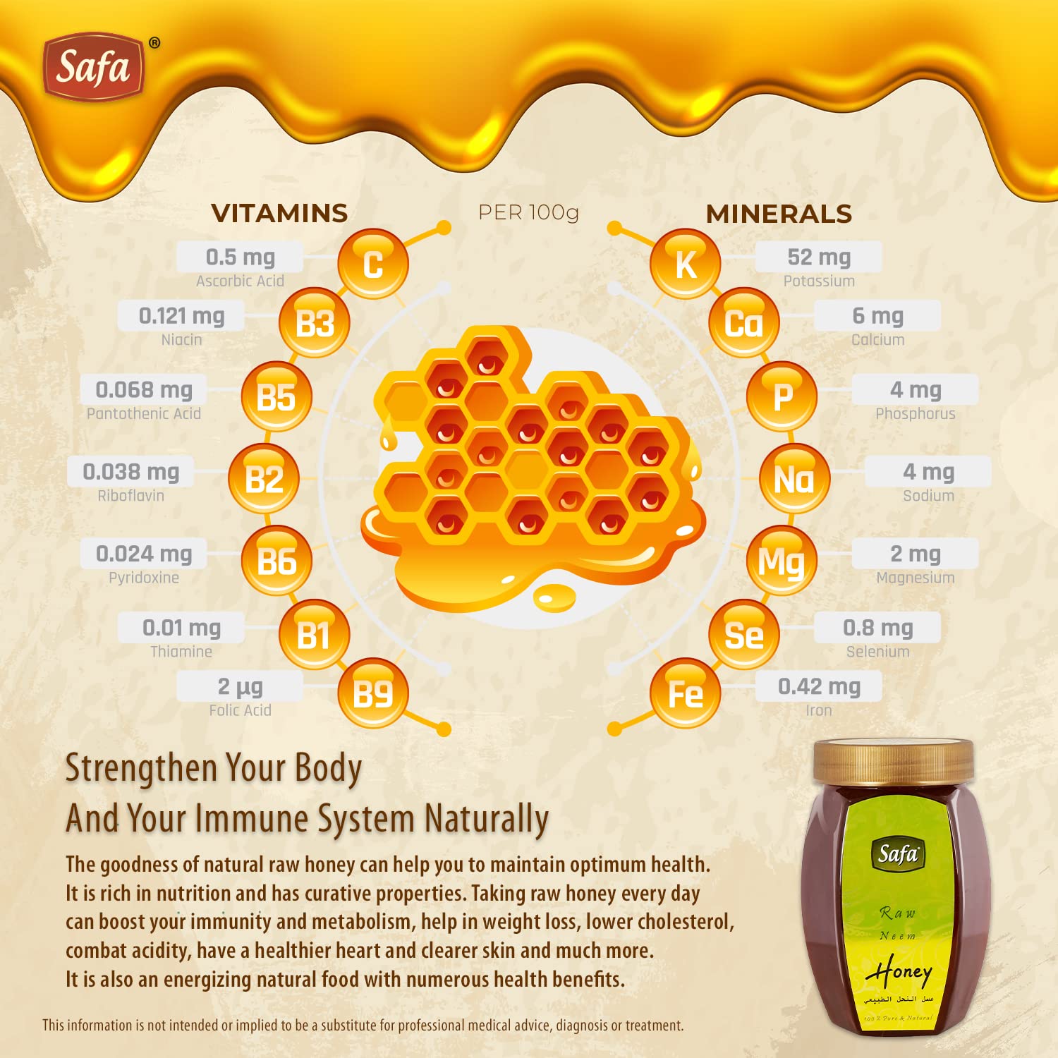 Buy Now Safa Neem Honey | Raw Unprocessed 100% Pure Natural Honey | ... 7 Buy Now Safa Neem Honey | Raw Unprocessed 100% Pure Natural Honey | ...