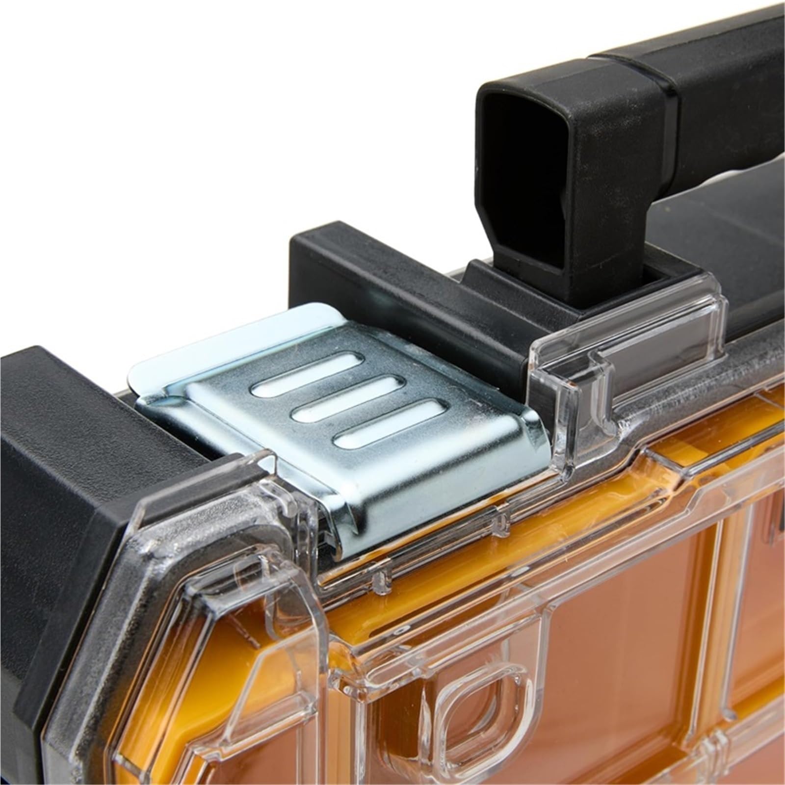 Scatola per attrezzi da pesca, scatola per viti, Scatola portaoggetti for minuteria con dado e vite, gialla