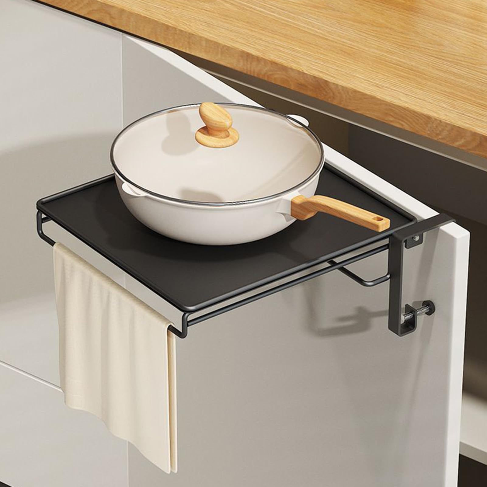 Klappbarer Wandtisch – Wand-Werkbank | Wäsche-Hilfstisch – für Büro, Balkon, Schlafzimmer, Wohnmobil, Wohnung, Studio, Eingangsbereich