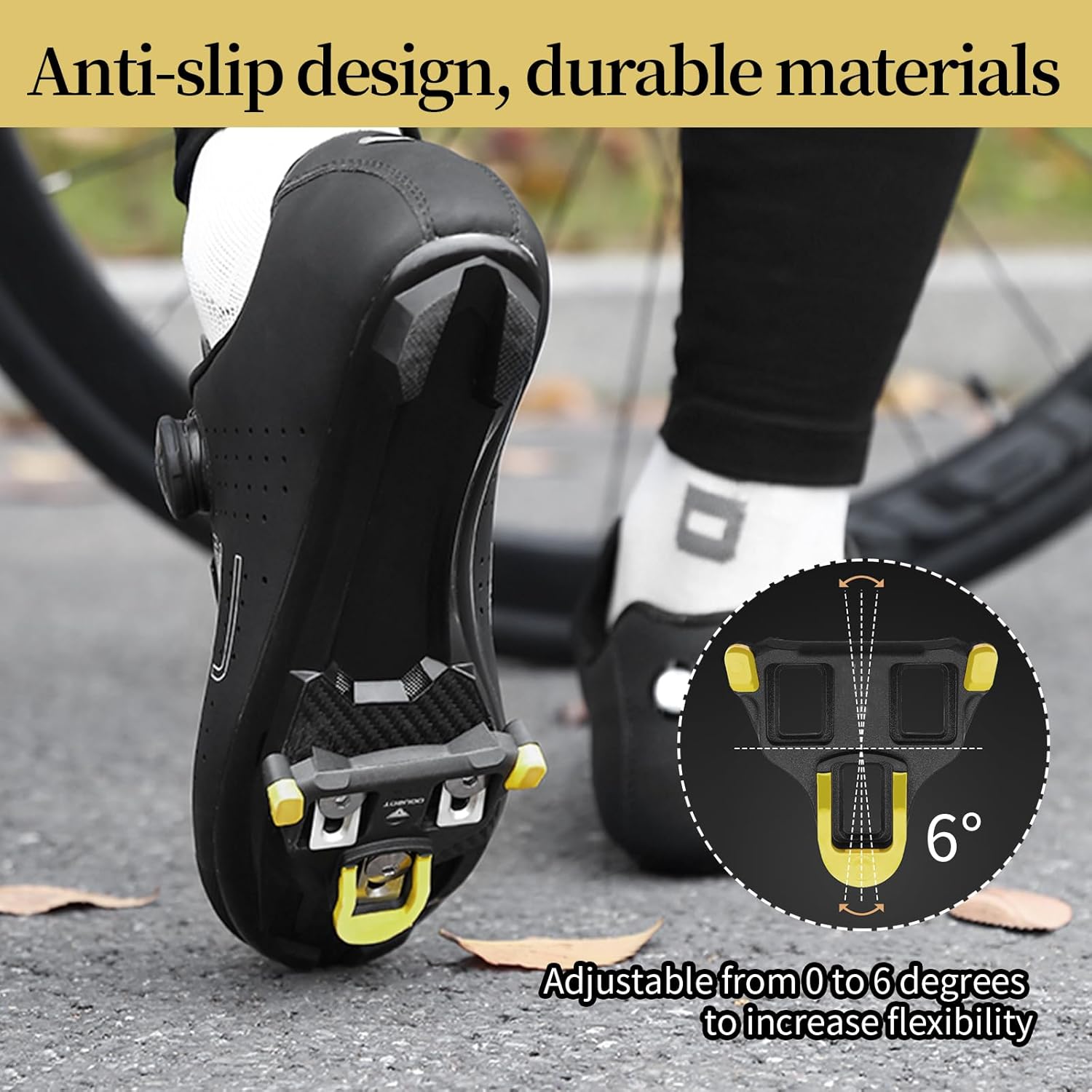 2pcs SPD Cleats for Cycling Shoes Cleats Set Compatible with Shimano SPD-SL Lightweight Durable Easy Installation Durable High-Performance Pedal Cleats, for Indoor Cycling and MTB Road Bike 5 713RuyOkXeL. AC SL1500