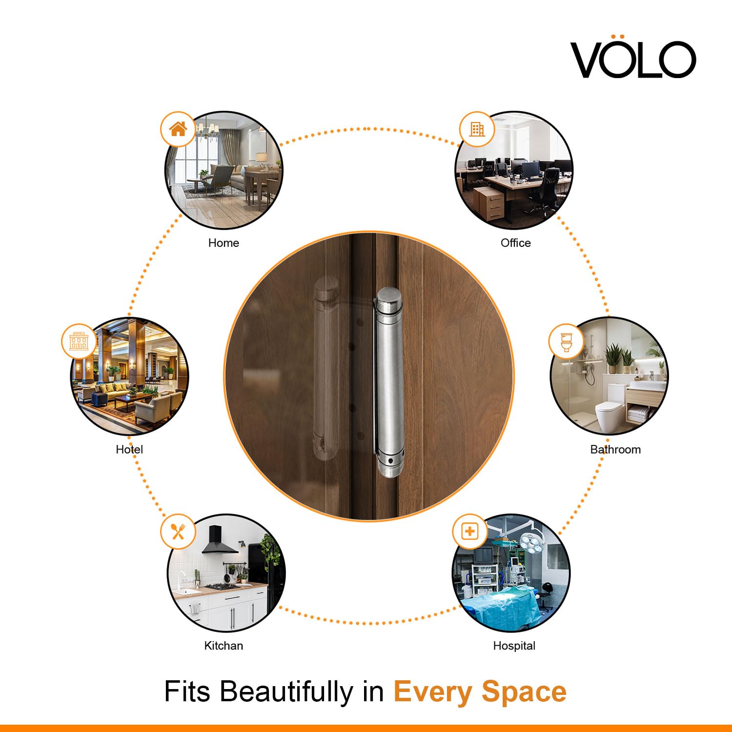 VOLO Self-Closing Door Hinges - 2 Pack -6 VOLO Self-Closing Door Hinges - 2 Pack -6