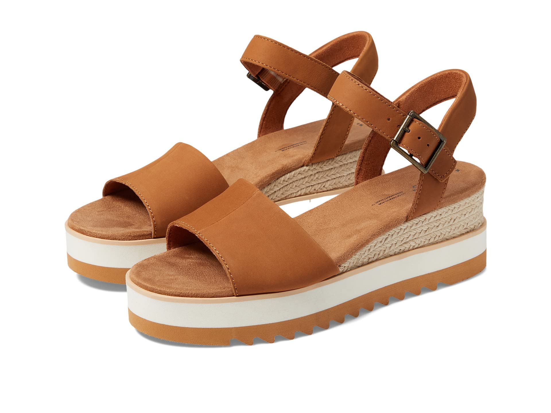Toms Women's  Tan Diana Wedge in Size 6, BrandAlley