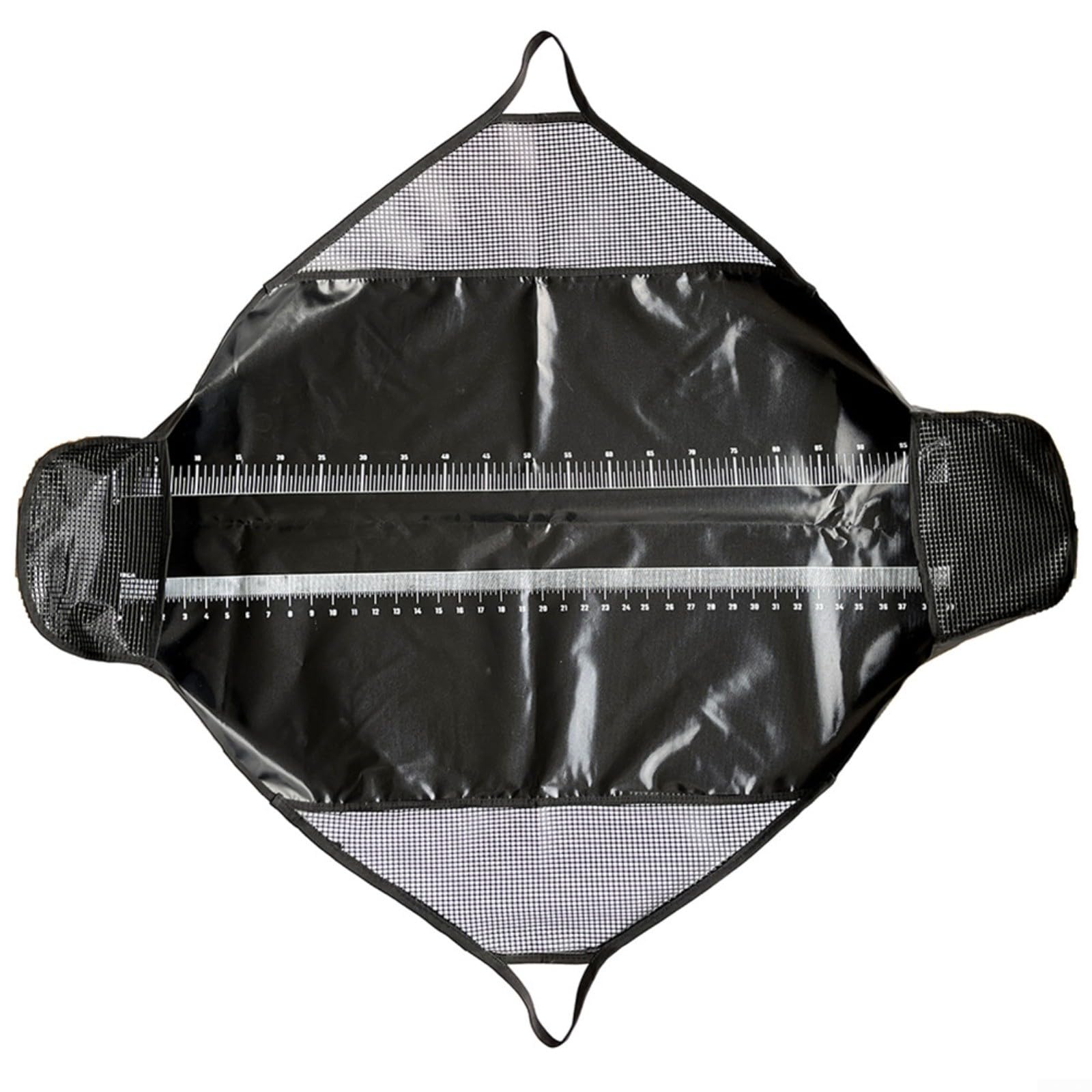 PVC Angel Tapis de réception 124,5 x 55 cm Noir – Livré avec échelles en pouces et centimètres
