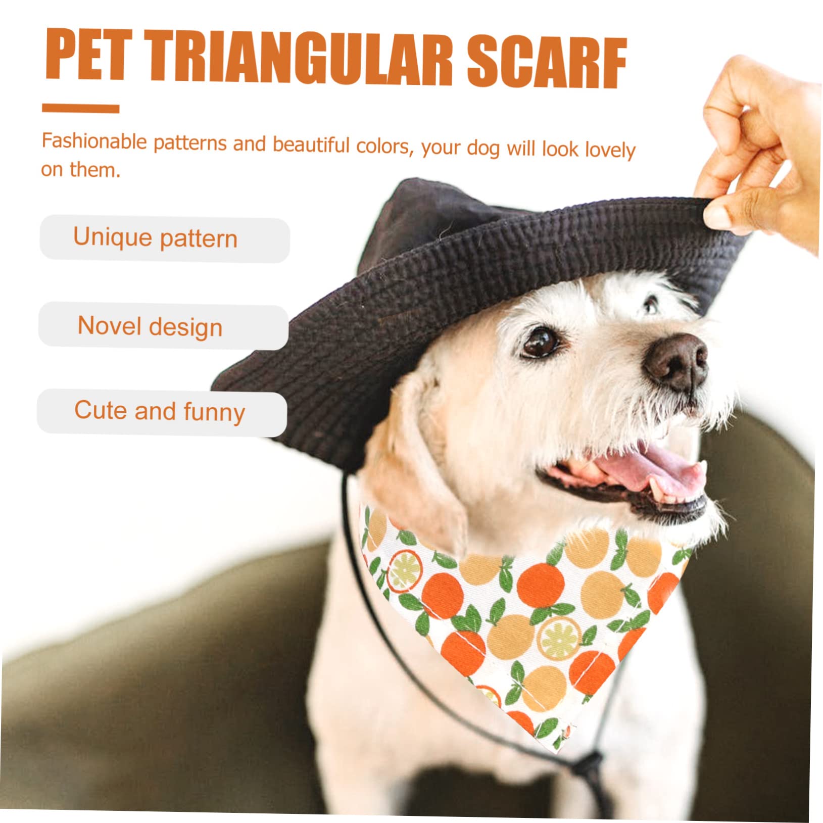 INOOMP 15pièces Bandanas Décoratifs pour Chiens Écharpes Résistantes pour Animaux De Compagnie Accessoires Et pour Et Sorties