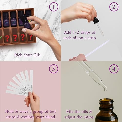 Miniatura 2 de FloraVerve - Juego personalizado de aceites esenciales, construye tu propio kit de prueba y haz tus mezclas, aceites esenciales de aromaterapia