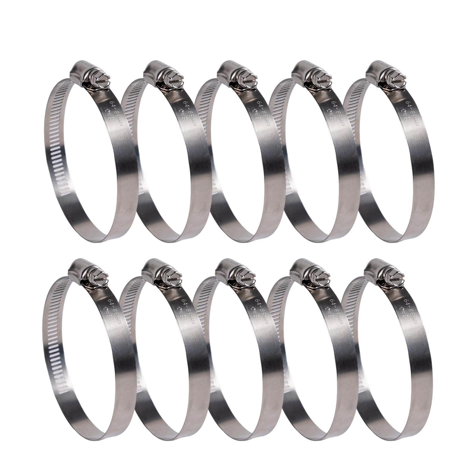 Winlong Stainless Steel Hose Clamps - Adjustable -8 Winlong Stainless Steel Hose Clamps - Adjustable -8