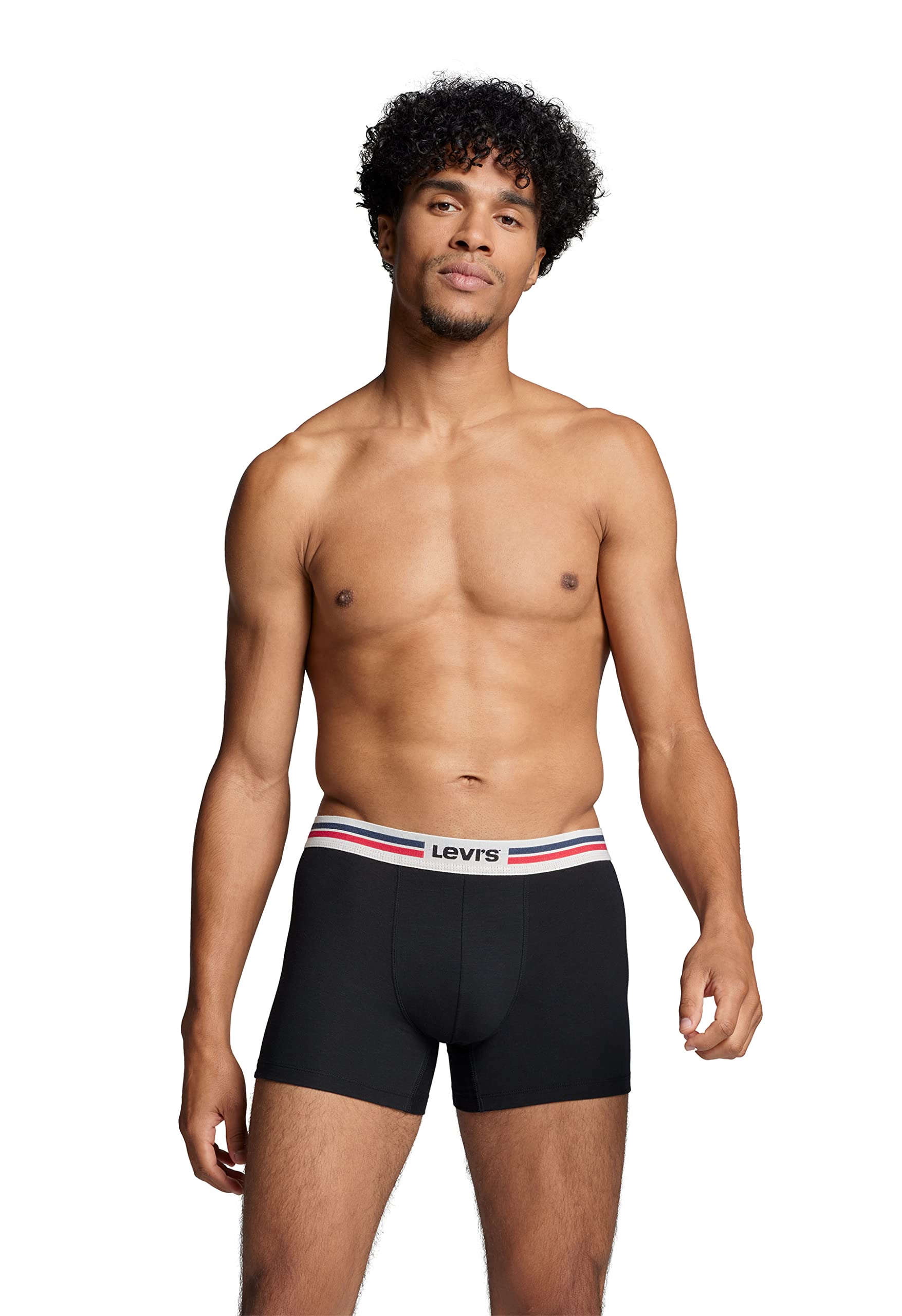 Levi's Męskie bokserki sportowe z logo, Czarny, XXL