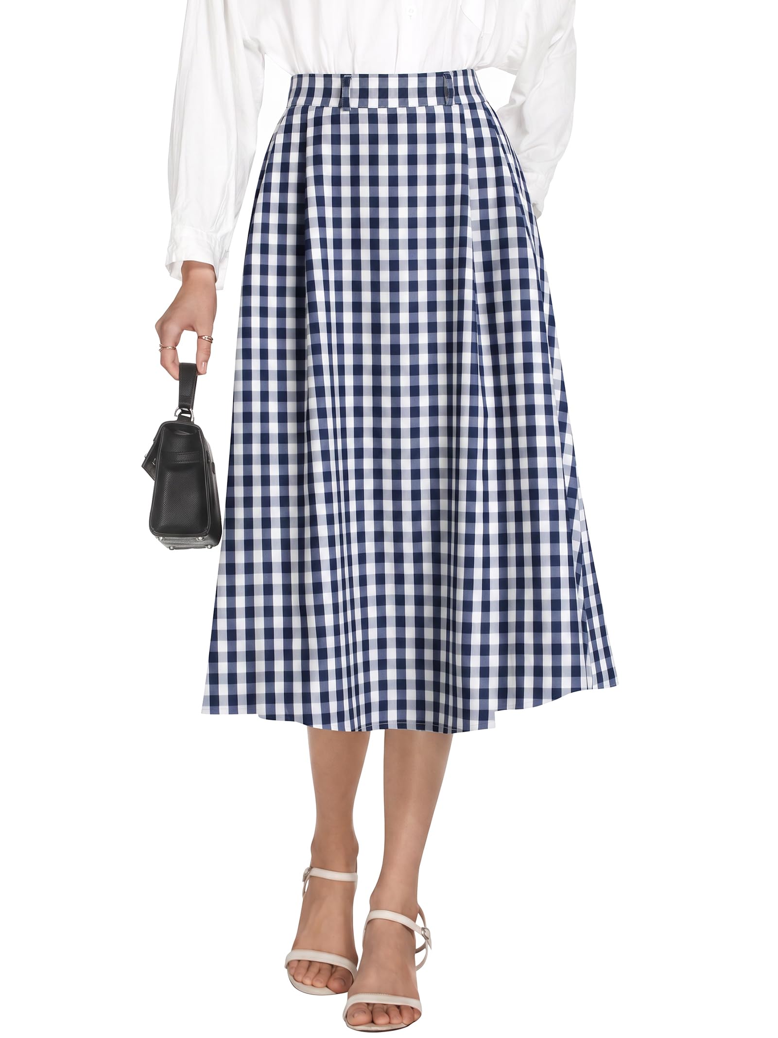 Casly Lamiit A-Line Midi Skirts for Women Business Skirt