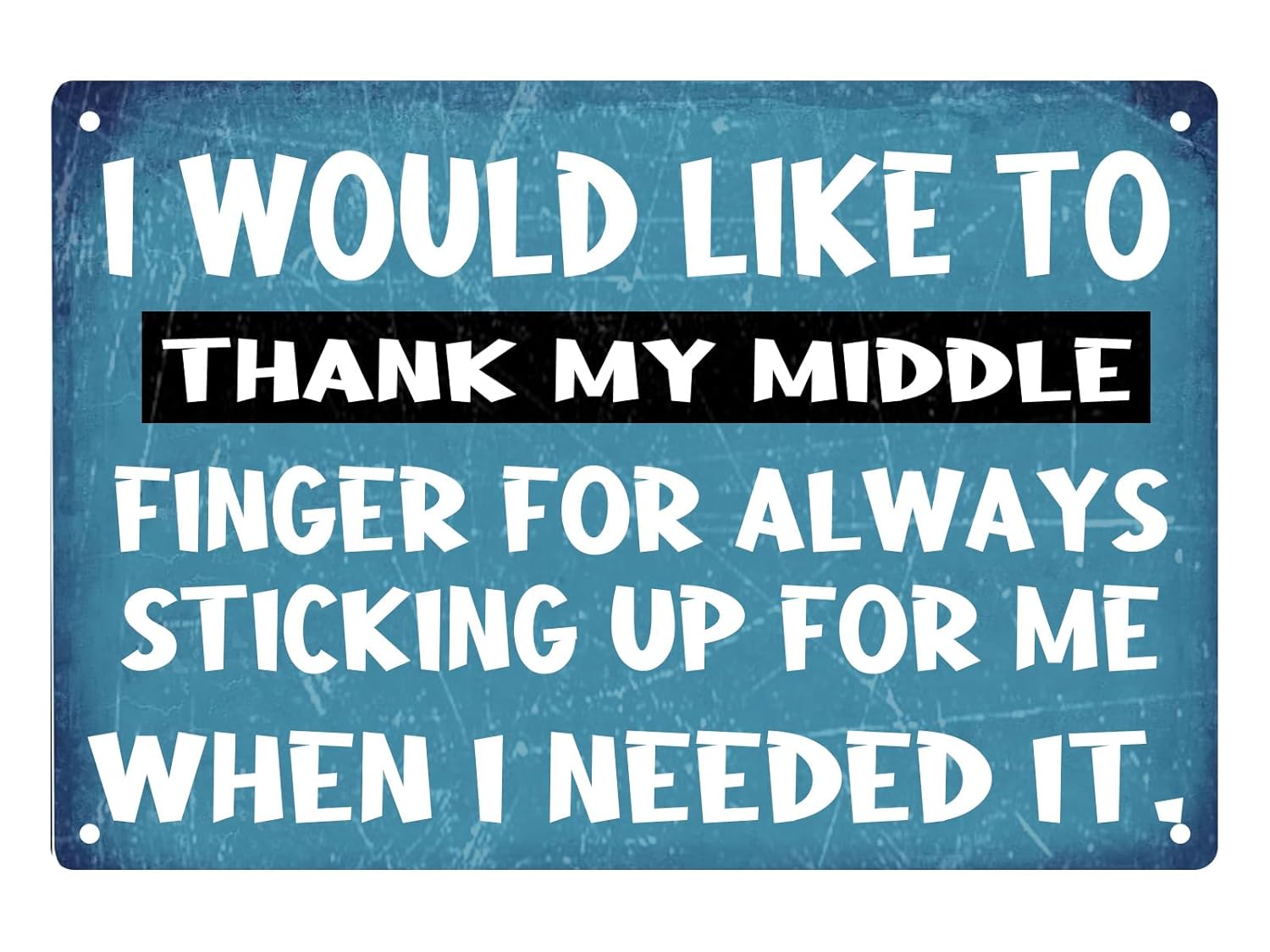 Funny Metal Tin Sign for Man Cave