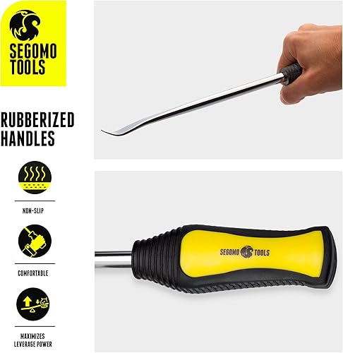 Miniatura 6 de Segomo Tools TIRE02 - Juego de herramientas de cambio de neumáticos de acero profesional de 23 piezas con palancas de cuchara de neumáticos,