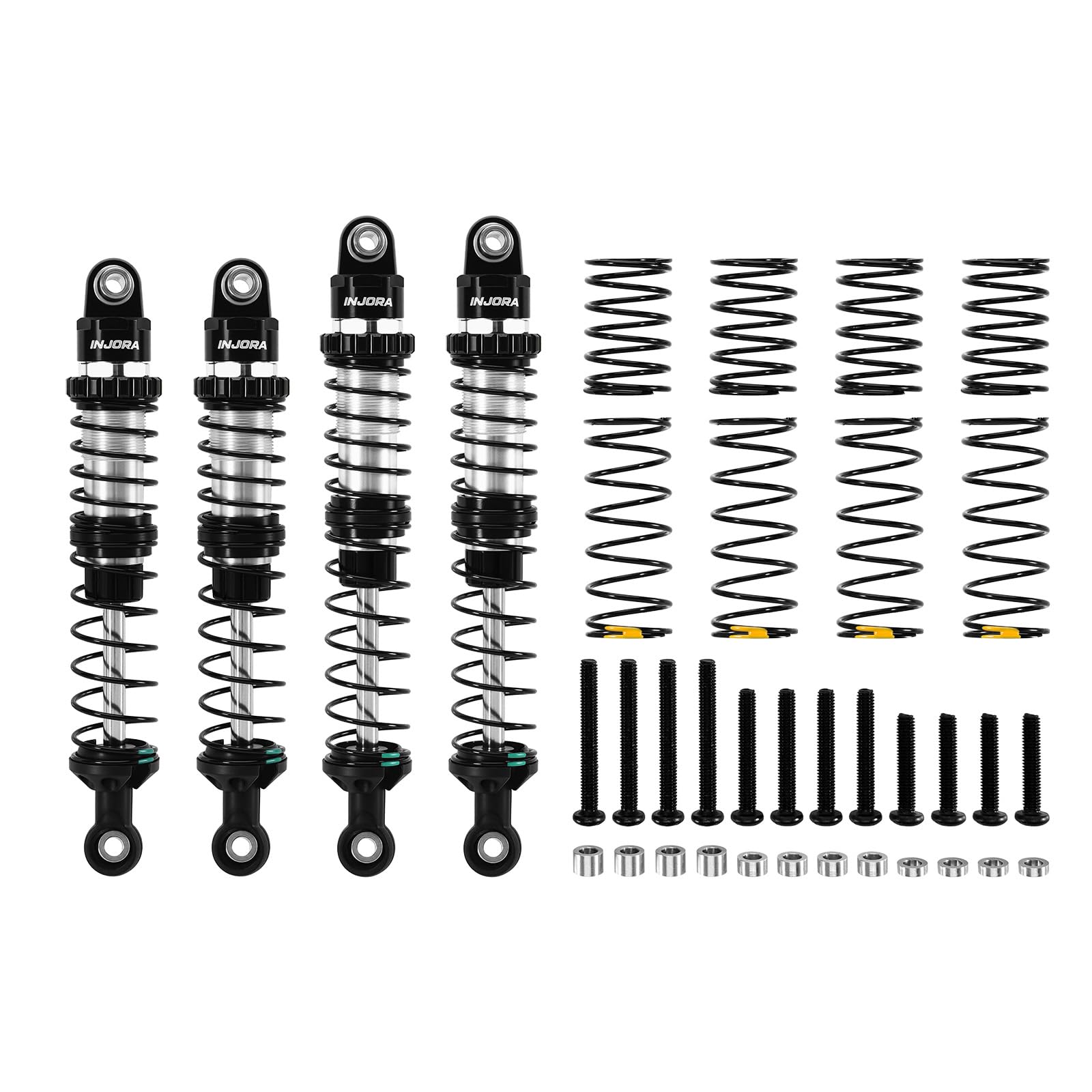 INJORA DRX 90&100mm Dual-rate Spring Oil Shocks for TRX4 SCX10 1/10 RC Crawler - 1