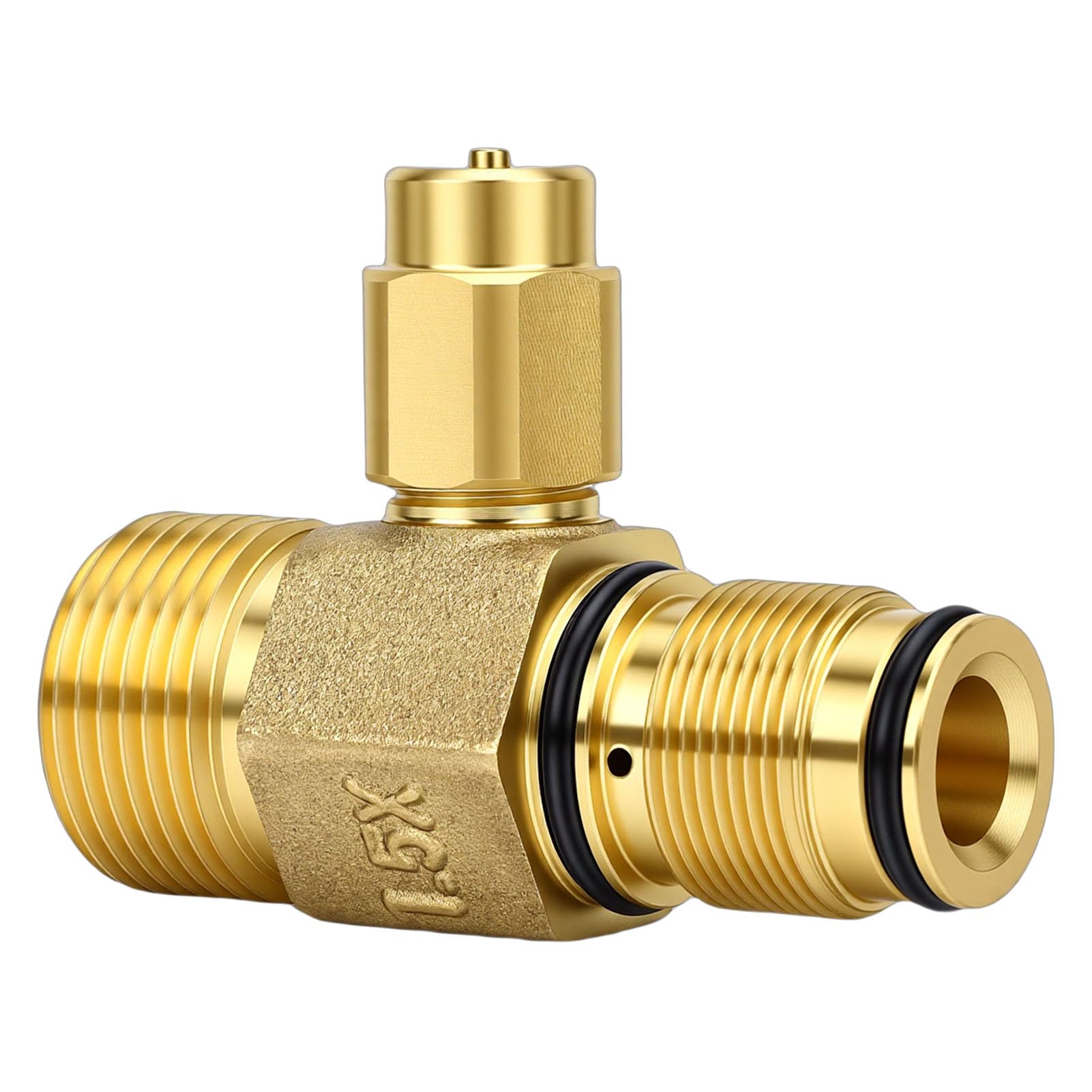 Rengue Raccord de Sortie pour Nettoyeur Haute Pression 7106264, Matériau en Laiton, Vanne Haute Pression pour Modèles C30 C31 C32, Idéal pour Un Nettoyage Intensif