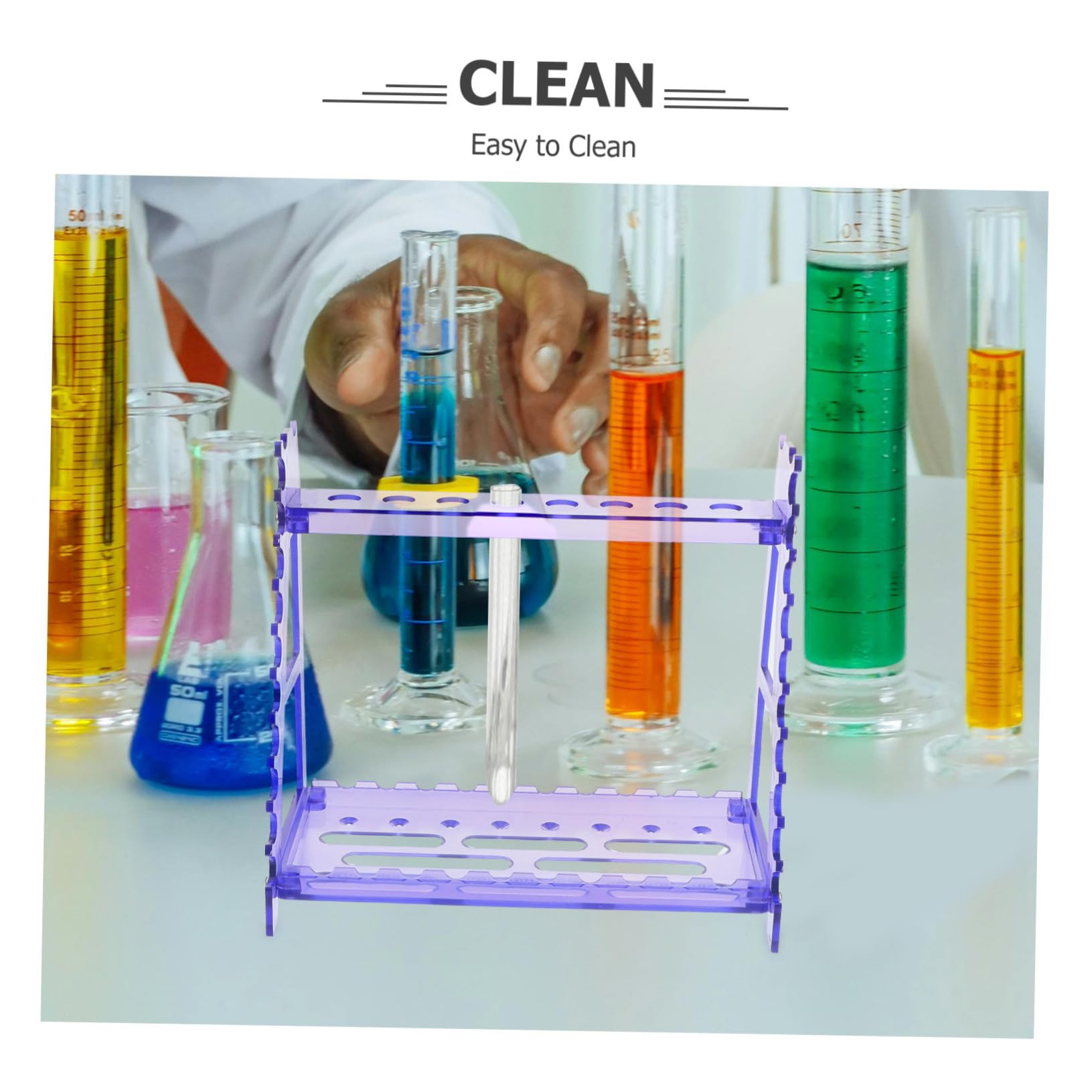 ABOOFAN Support de Pipettes D'échantillonnage Porte-pipettes Portable Pourpre en Ps Multi-usages Angles de Fonctionnement Optimaux pour Laboratoire Expérimental