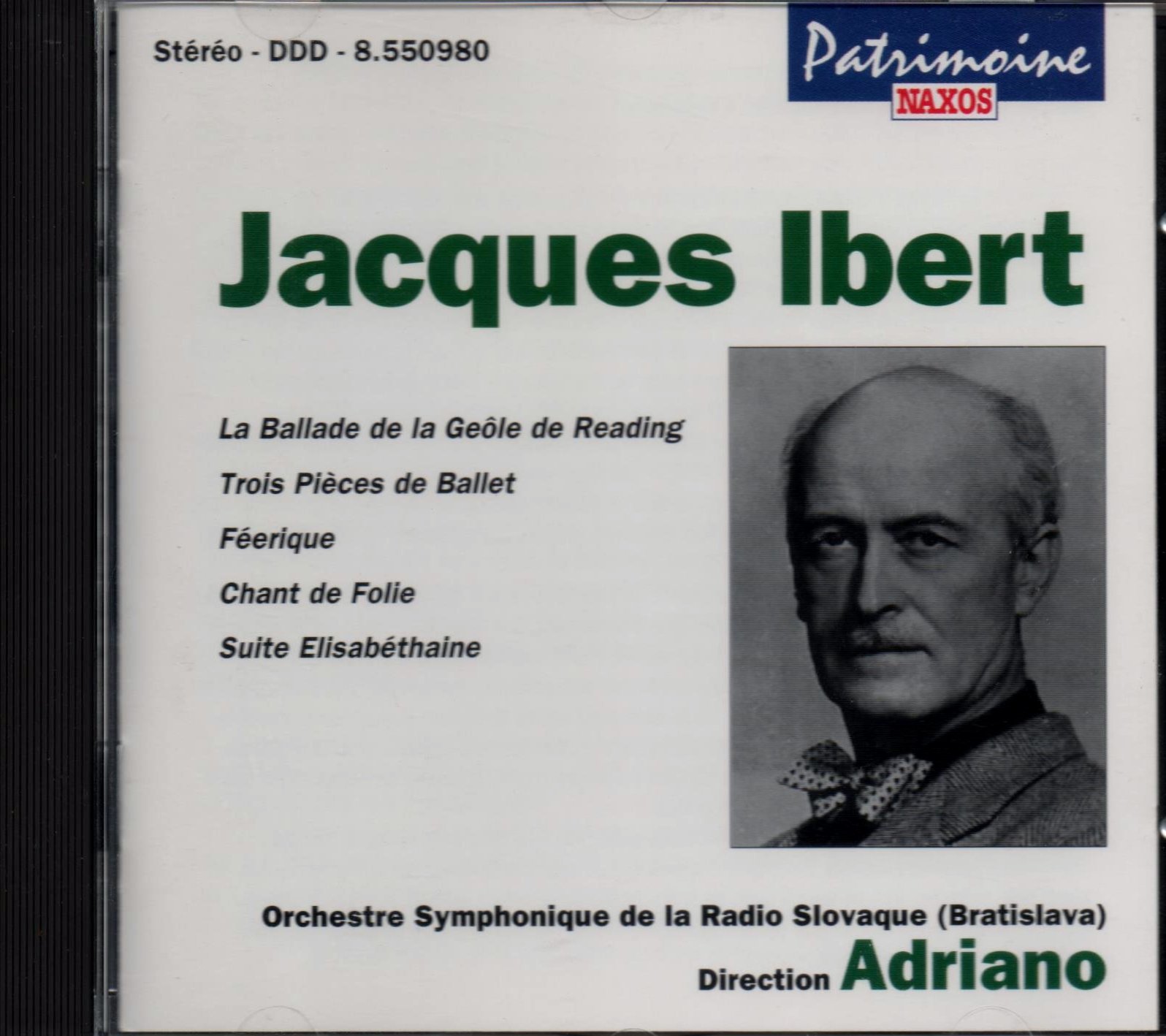 JACQUES IBERT [Audio CD]