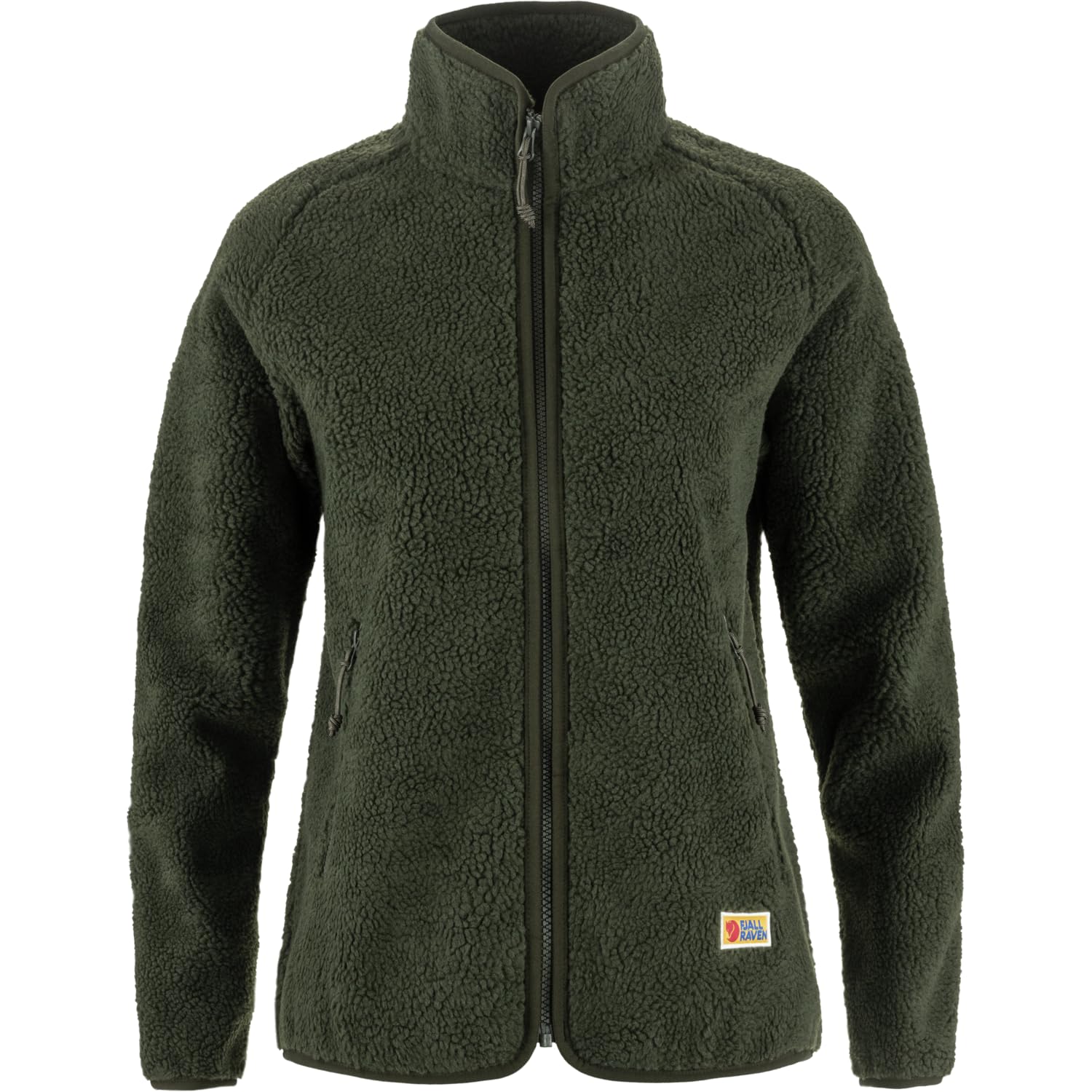 FJALLRAVEN 84789-662 Vardag Pile Fleece W Sweatshirt Women's Deep Forest Size XL