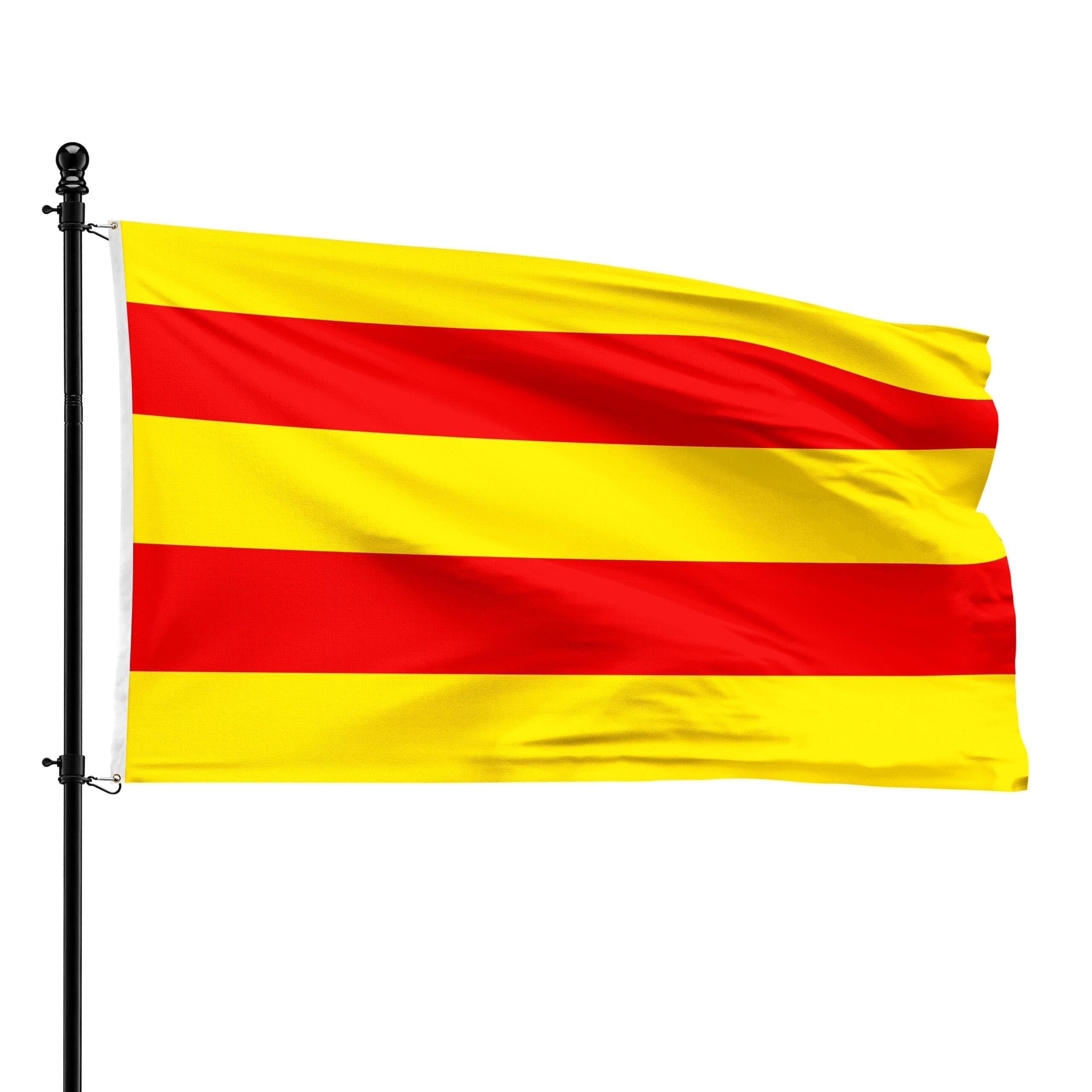 Drapeau de la municipalité de Berloz en maille polyester 90 x 150 cm