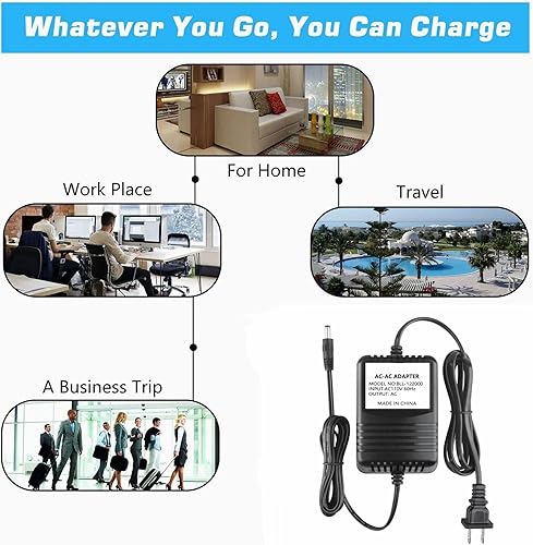 Miniatura 4 de Guy-Tech Adaptador de CA compatible con Black & Decker CHS6000 6 voltios 6V CC B&D BD inalámbrico Handisaw 90509774 CHS6000 Recip-Saw Tipo 2 0.512