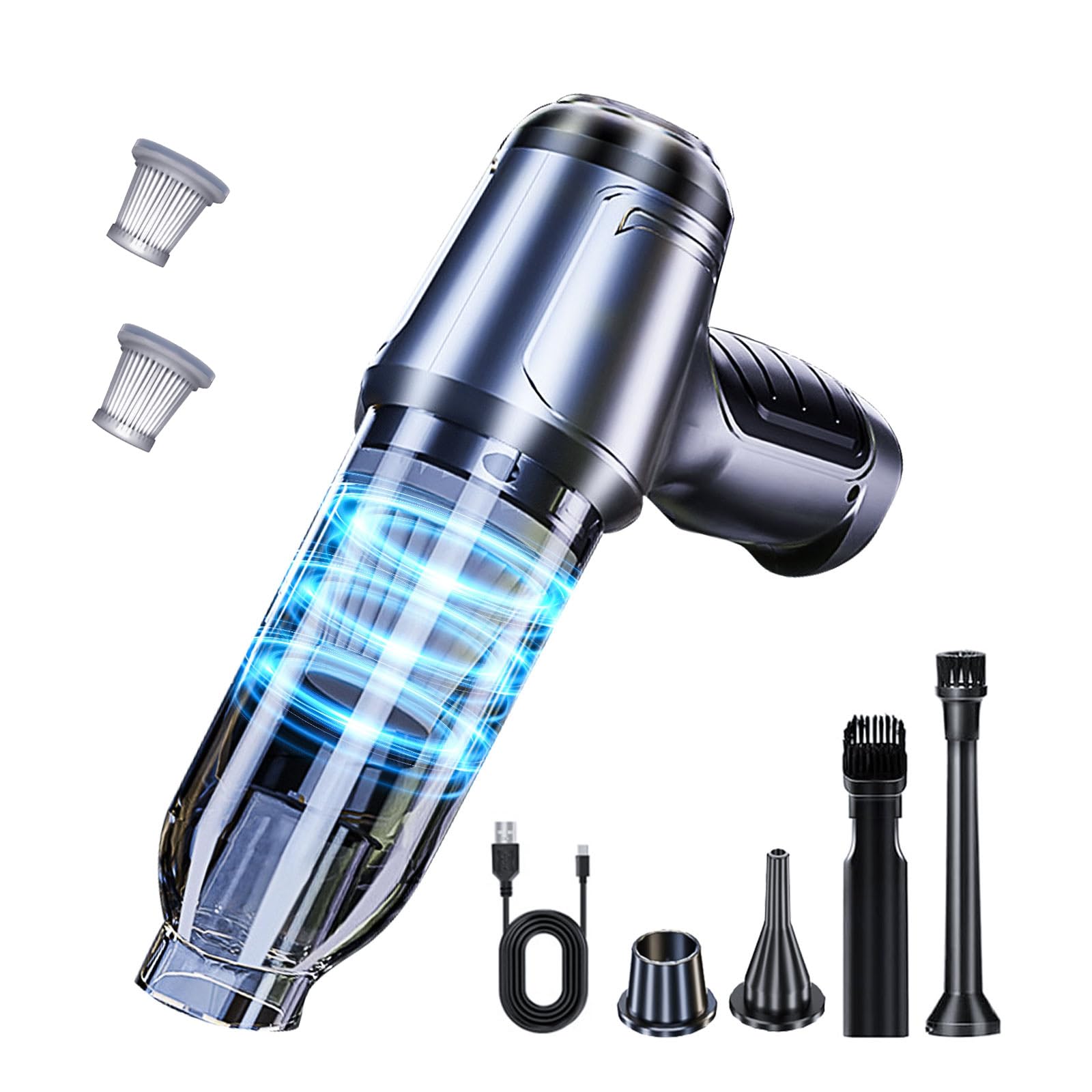 Aspirateur de voiture rechargeable pour nettoyer les miettes et sièges au quotidien