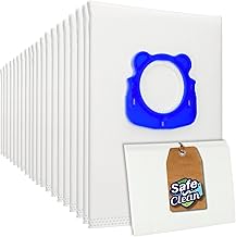 20 Vacuum Cleaner Bags for Rowenta Vacuum Cleaner RO3953EA Compact Power, RO3950- RO3980, RO 3950 Parquet, RO 3980 Animal Care, Silence Force Compact Alternative Bags to ZR200520 Microsafe