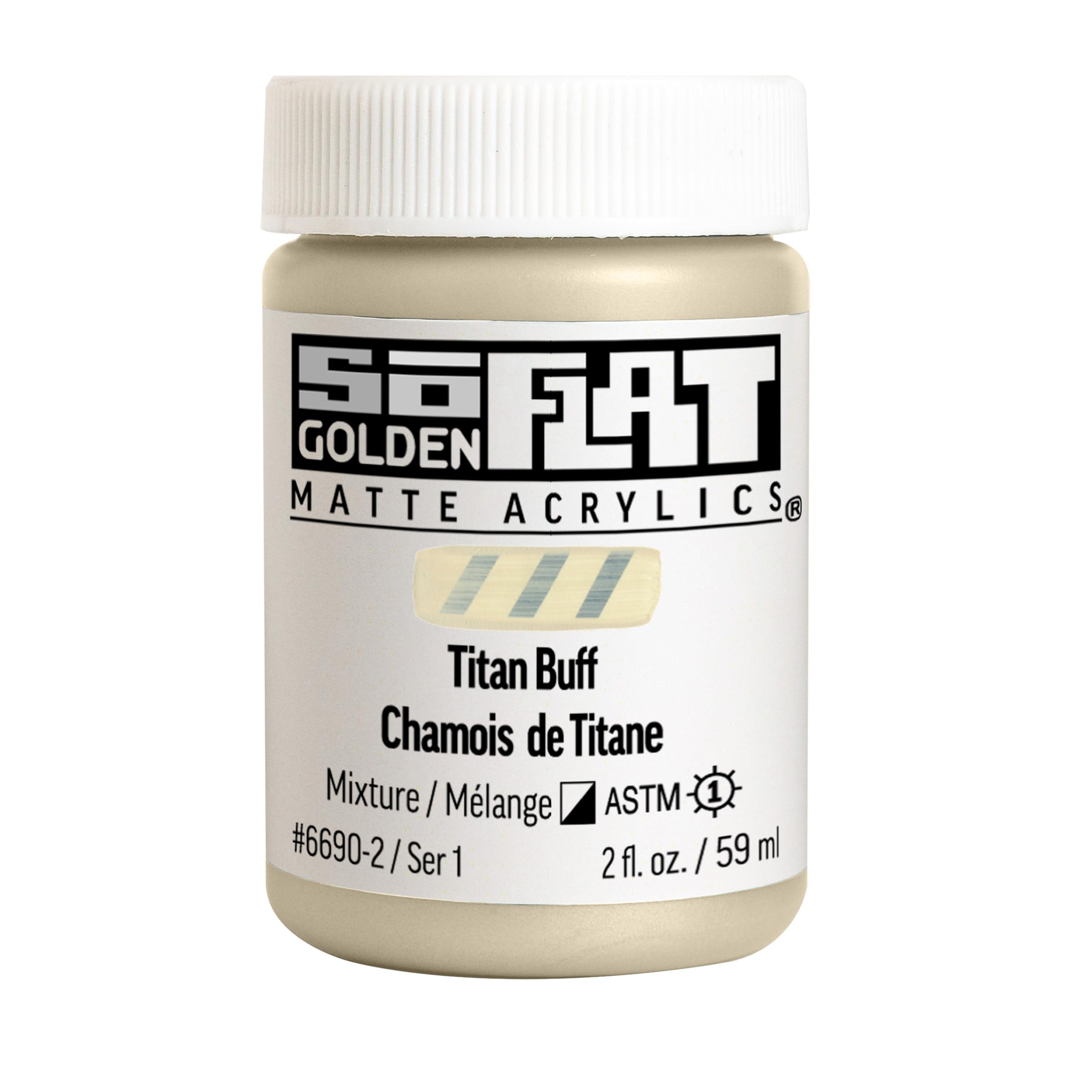 Golden : SoFlat : Matte Acrylic Paint : 59ml : Titan Buff