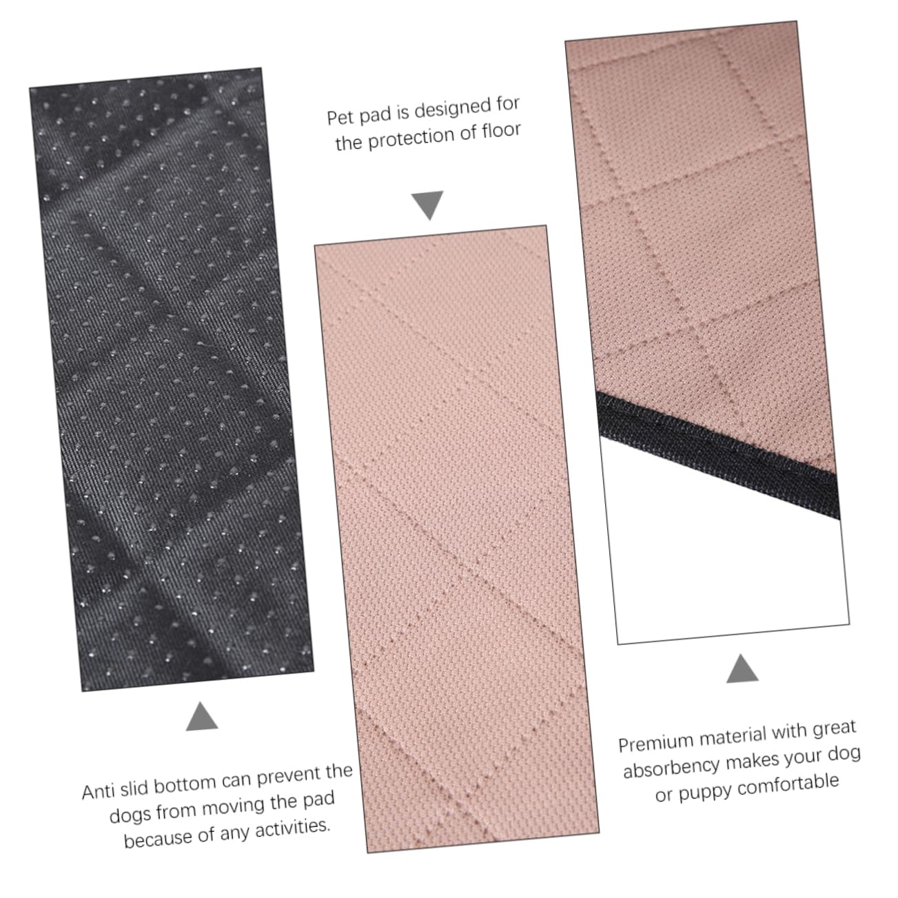WOONEKY Tapis Absorbant pour Chiens Matelas Lavable Réutilisable pour Entraînement Propreté pour Intérieur Et Extérieur