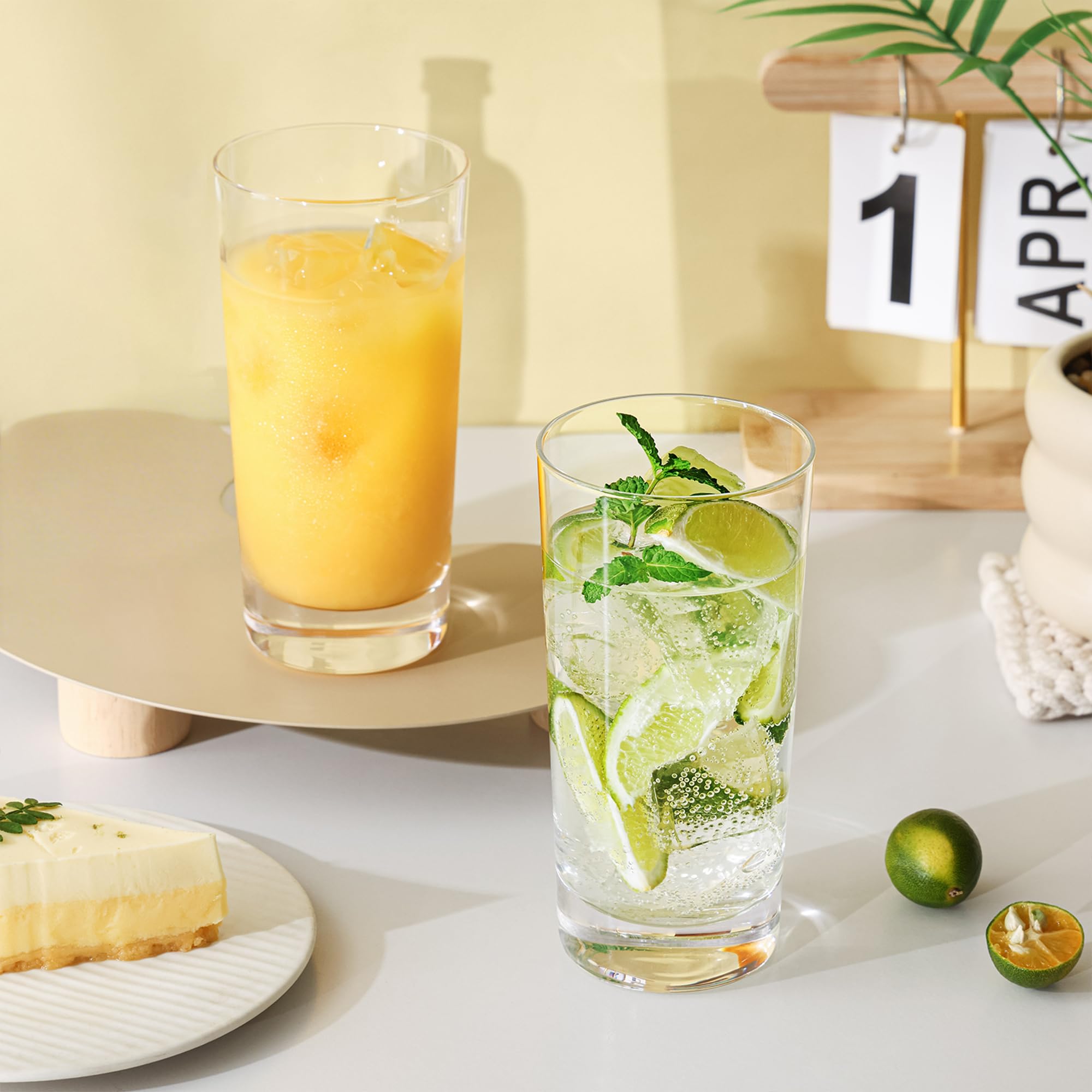 12oz tumblers 8 Pack | TOSSWARE | 12oz Fluted Tumbler - Mixed Color Set | Shatterproof, Ultra Durable, Crack Resistant & Dishwasher Safe