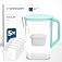 Wessper Filter Jug 2.7L Refrigerator Set of 6 Filters - Mint | plastic jug with drinking water filter, BPA free, activated ca