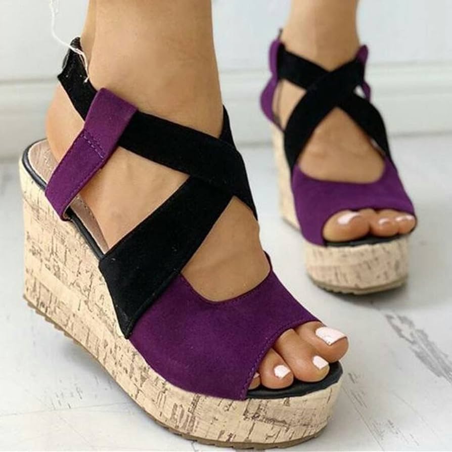 Amazon.com: HIONRE Sandals Womens Wedge Wide fit,Platform
